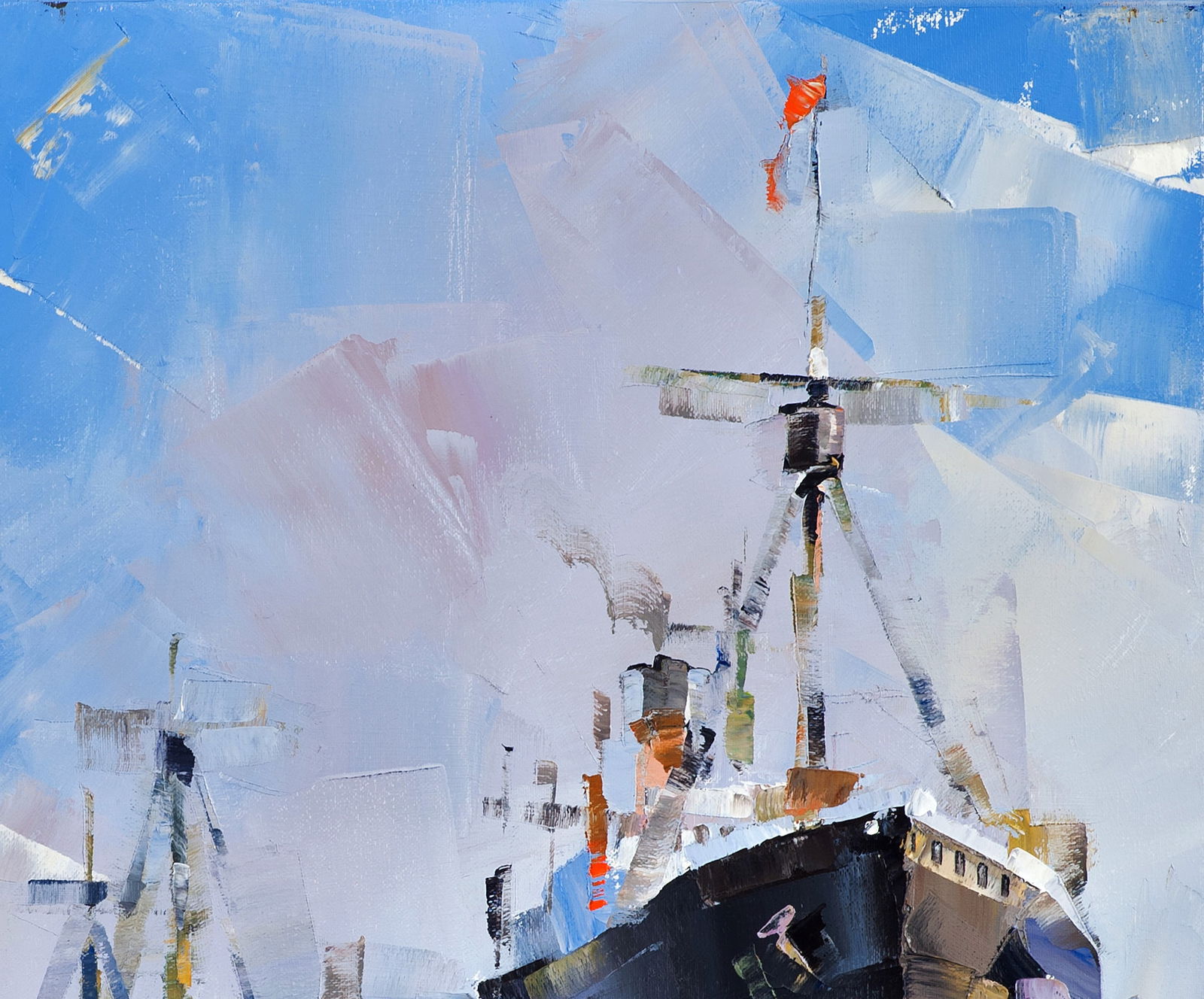 Oil painting At the old lighthouse Volodymyr Gluhomanyuk - 6