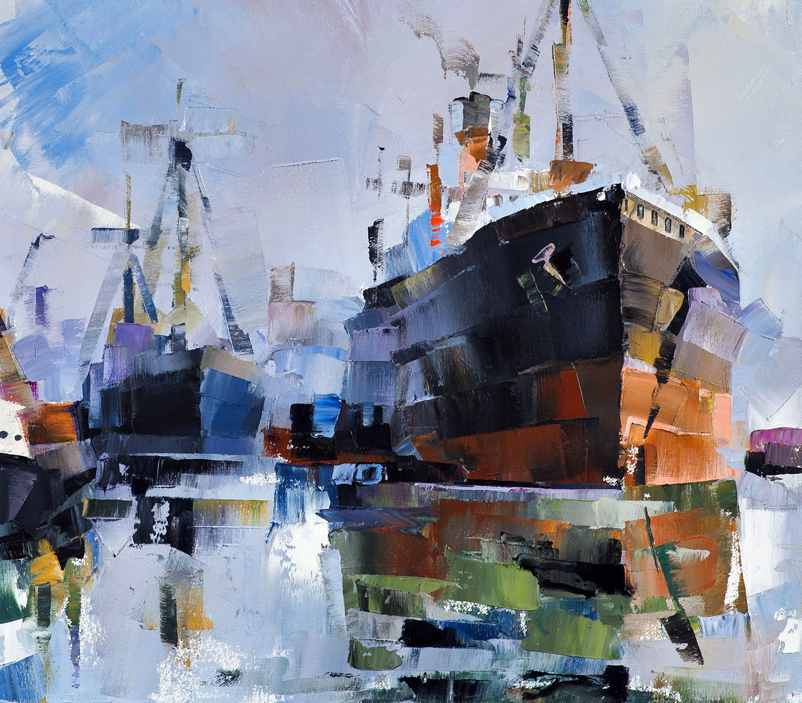 Oil painting At the old lighthouse Volodymyr Gluhomanyuk - 8