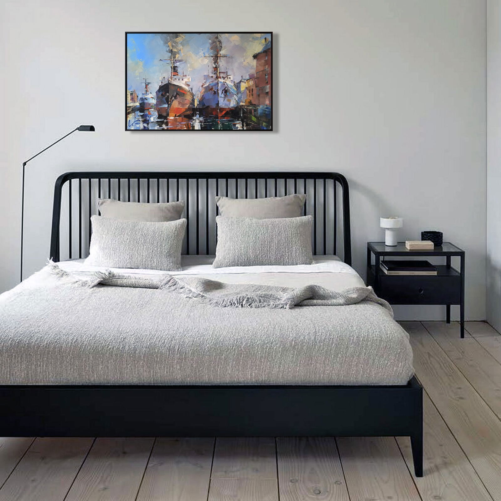 Oil painting Frosty morning Volodymyr Gluhomanyuk - 4