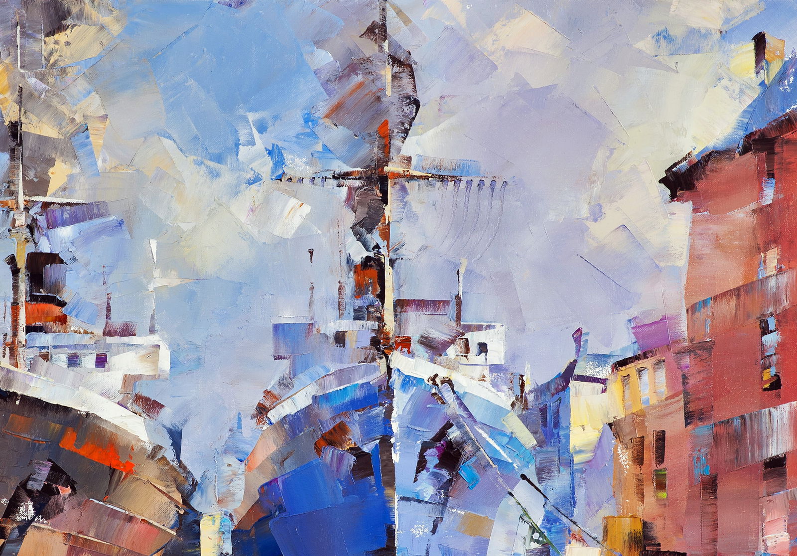 Oil painting Frosty morning Volodymyr Gluhomanyuk - 6