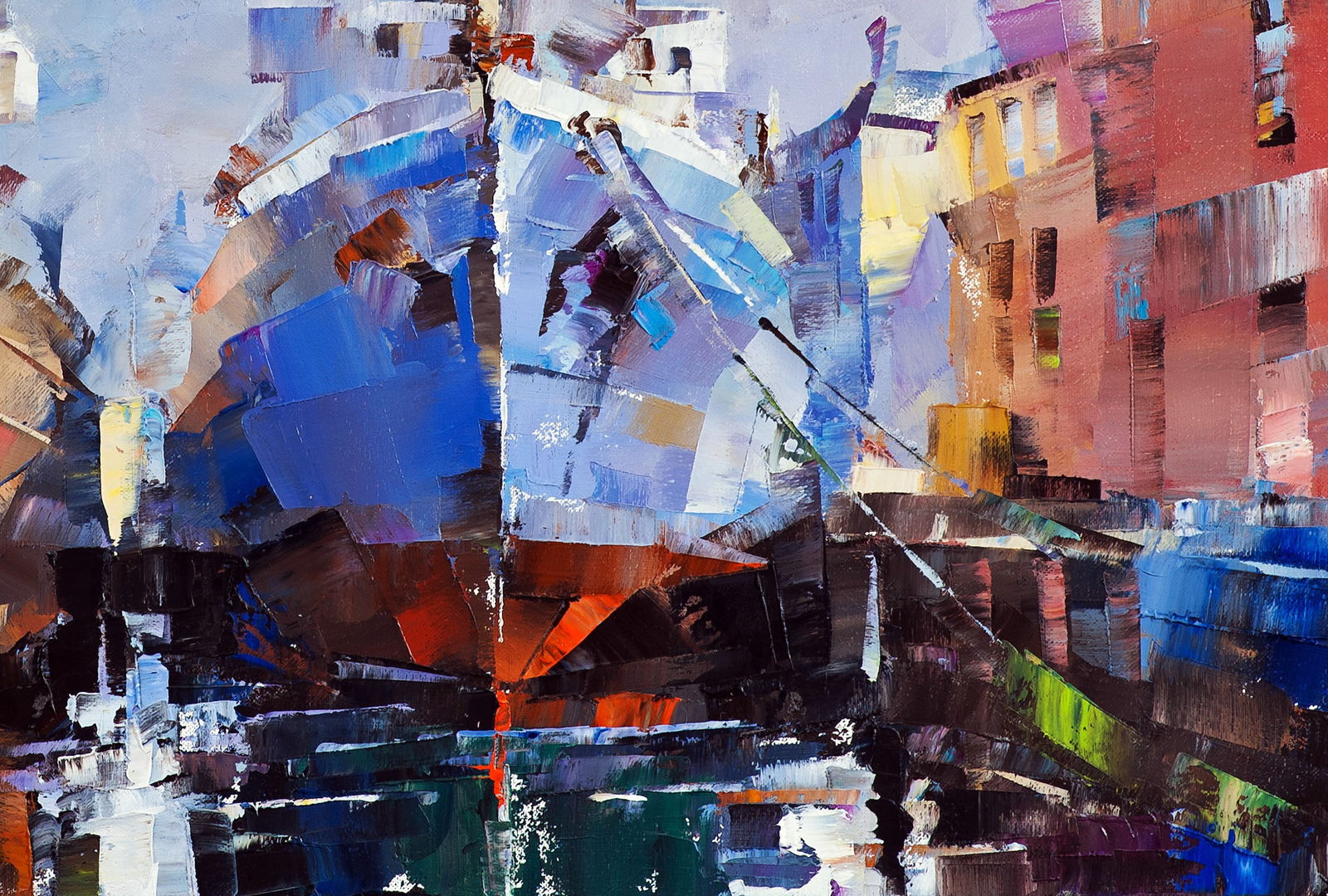 Oil painting Frosty morning Volodymyr Gluhomanyuk - 8