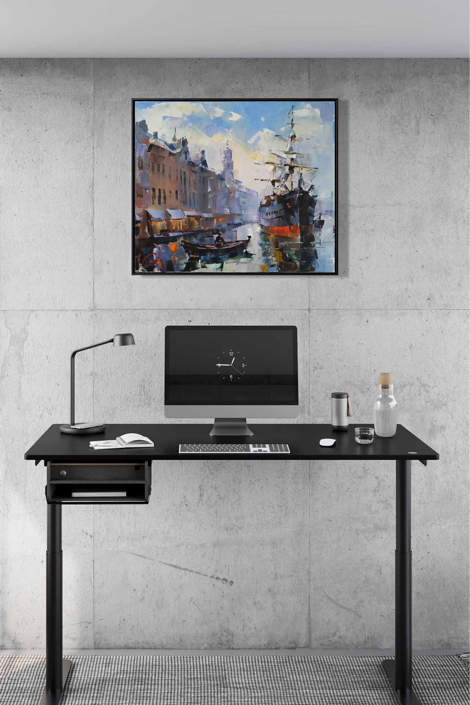 Oil painting Channel of calm Volodymyr Gluhomanyuk - 4