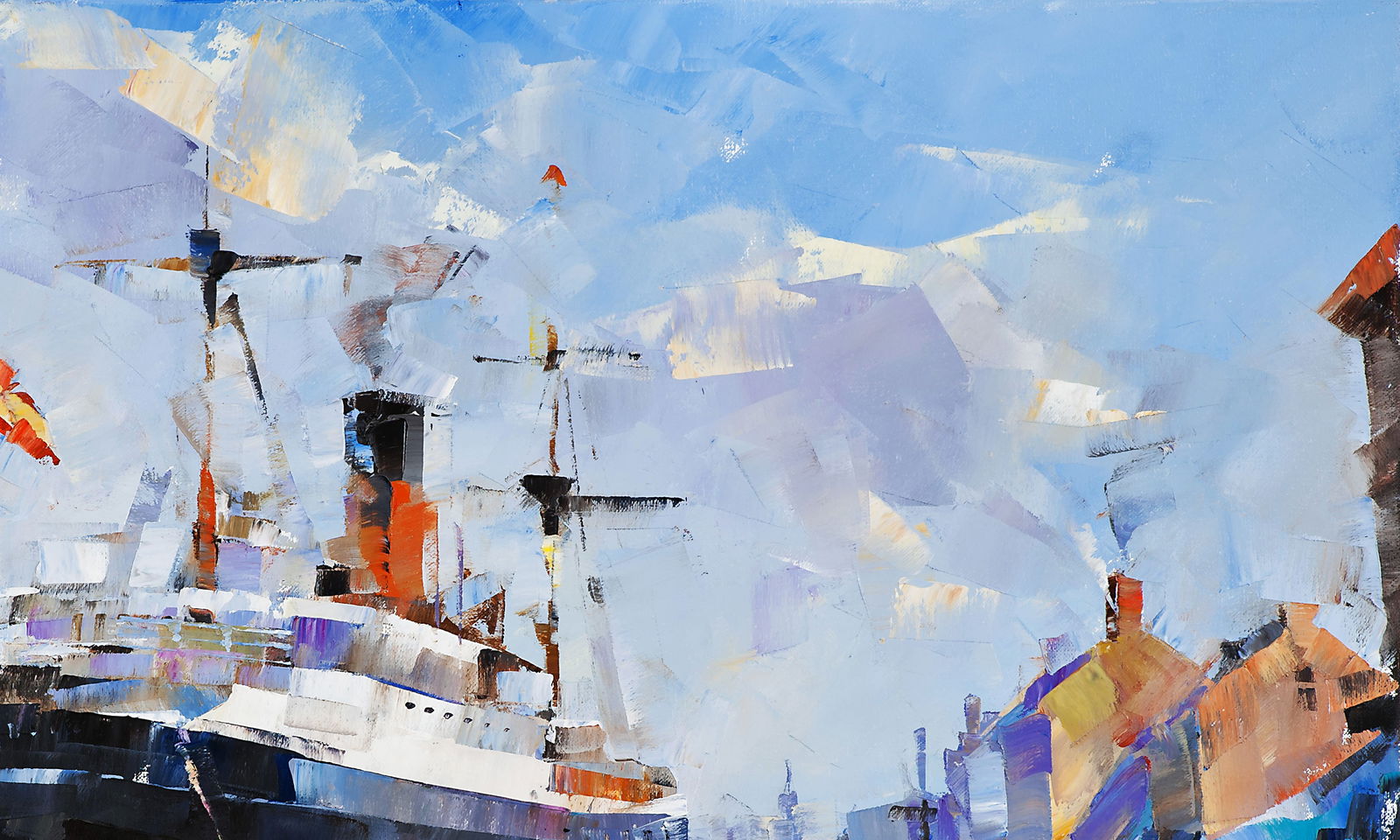 Oil painting Daily hustle and bustle Volodymyr Gluhomanyuk - 6