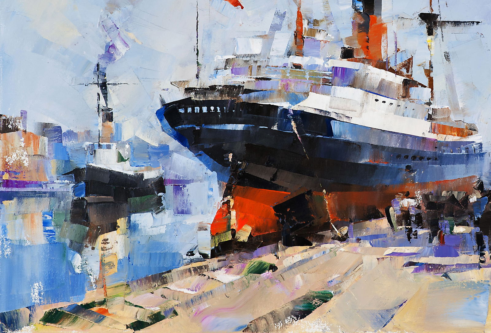 Oil painting Daily hustle and bustle Volodymyr Gluhomanyuk - 7