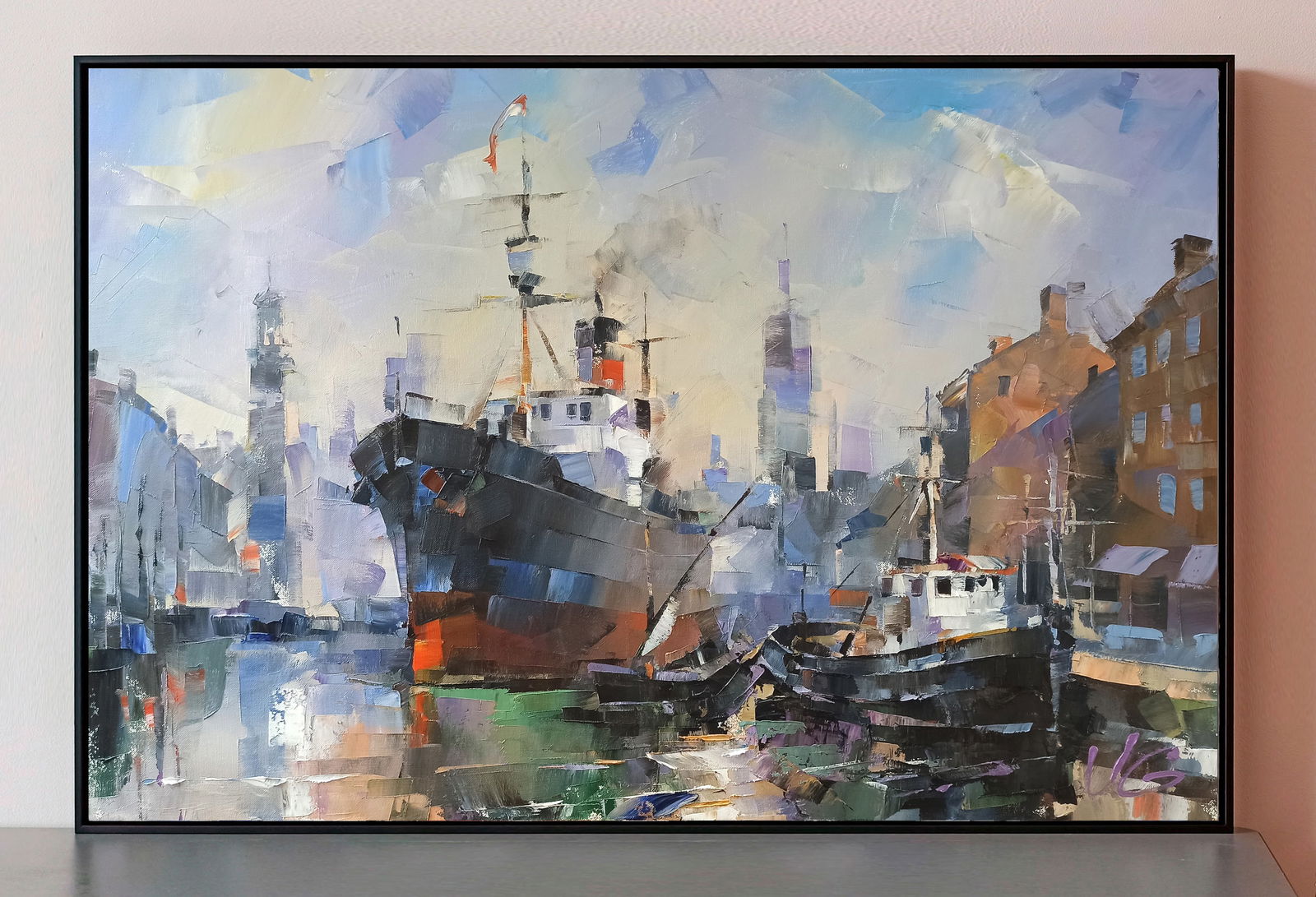 Oil painting New contours Volodymyr Gluhomanyuk - 2