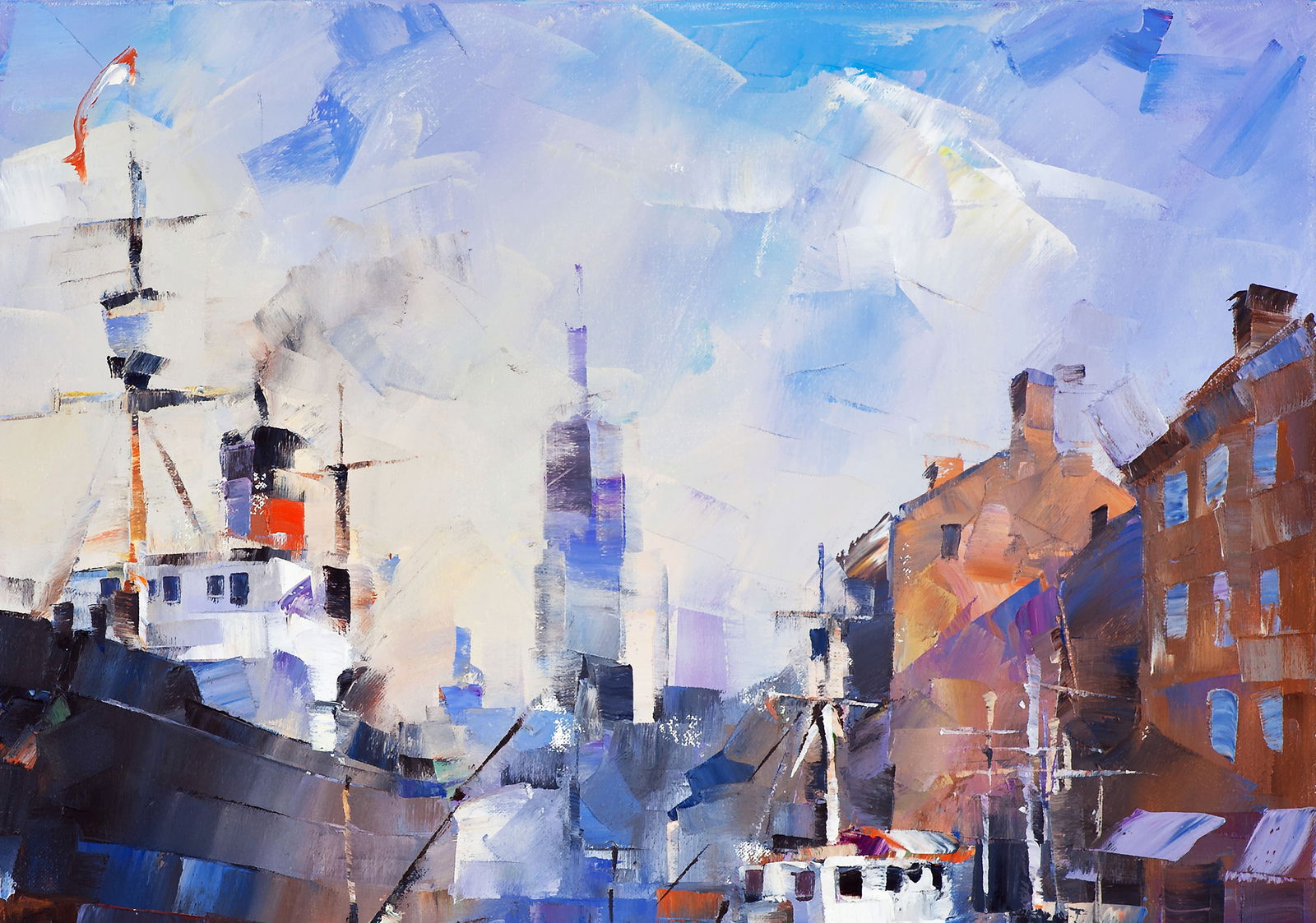 Oil painting New contours Volodymyr Gluhomanyuk - 6