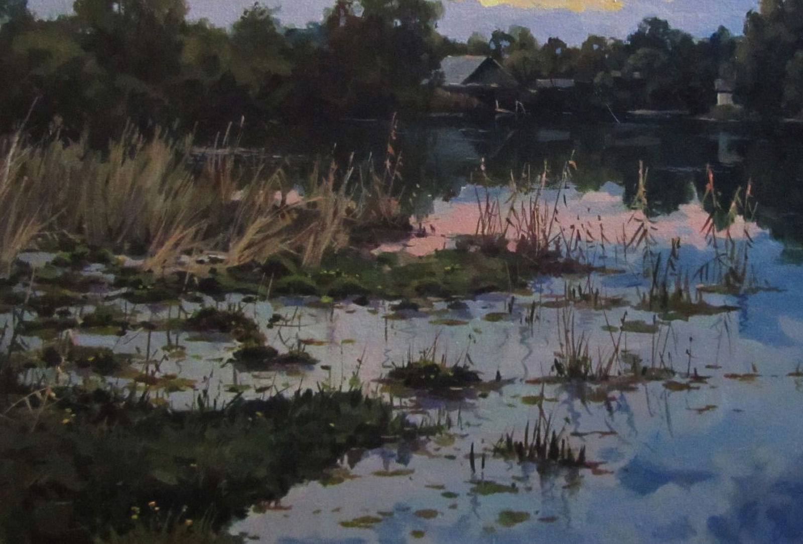 Oil painting River near the village Alexander Guzev - 4