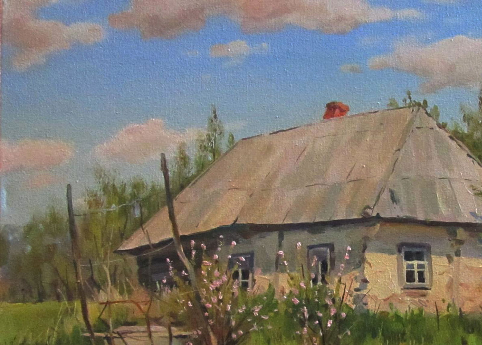 Oil painting Abandoned house Alexander Guzev - 2
