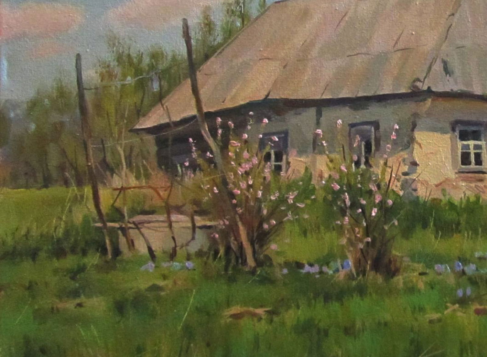 Oil painting Abandoned house Alexander Guzev - 4