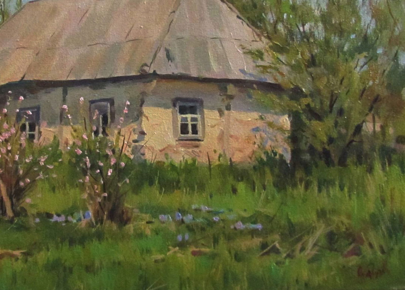 Oil painting Abandoned house Alexander Guzev - 5
