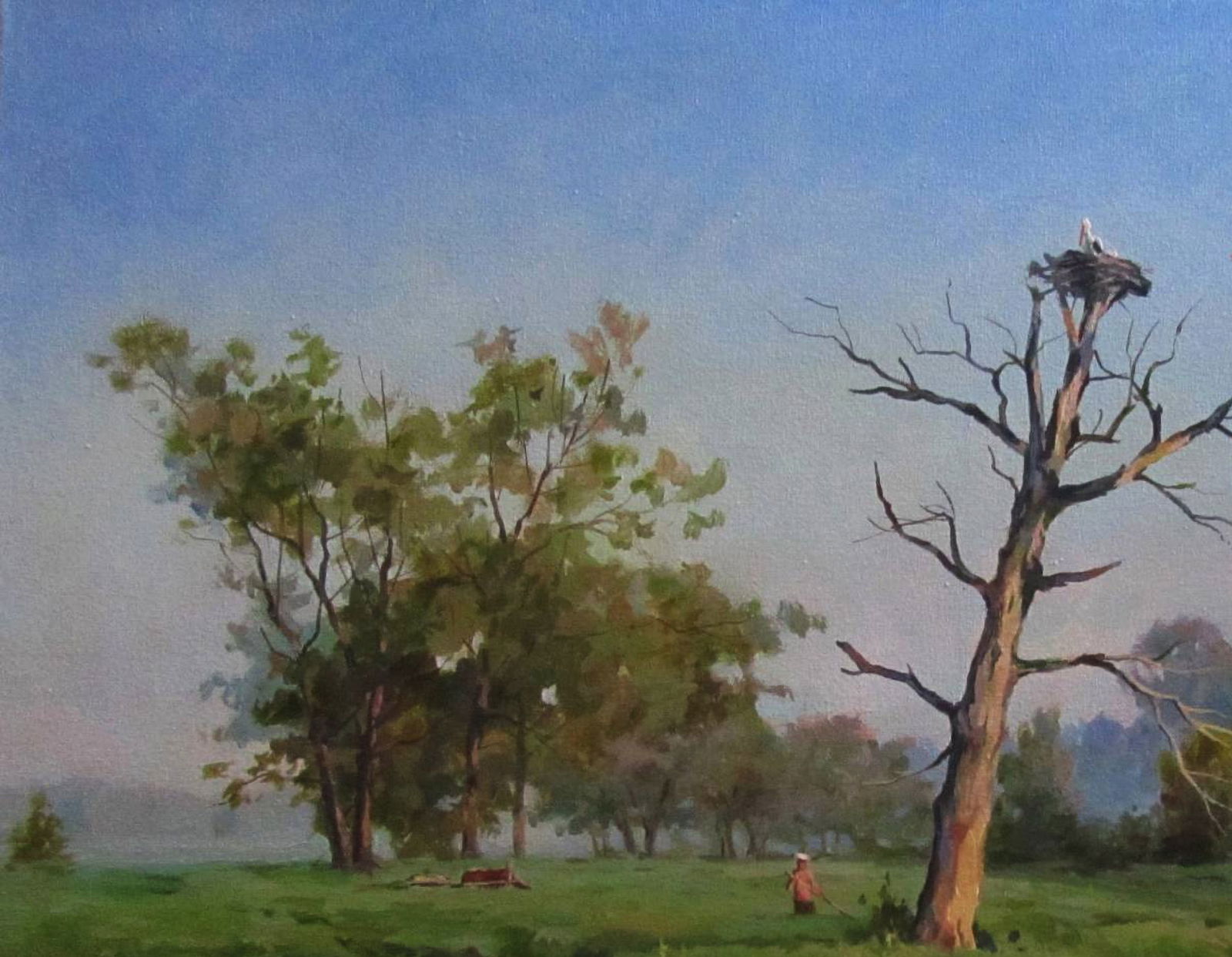 Oil painting Summer morning Alexander Guzev - 2