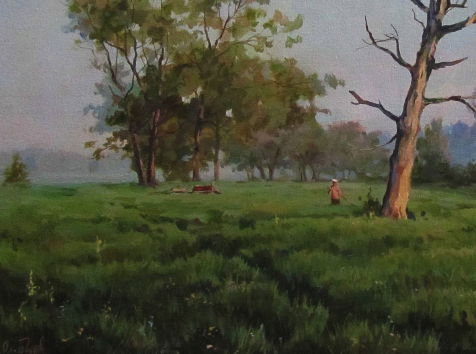 Oil painting Summer morning Alexander Guzev - 4