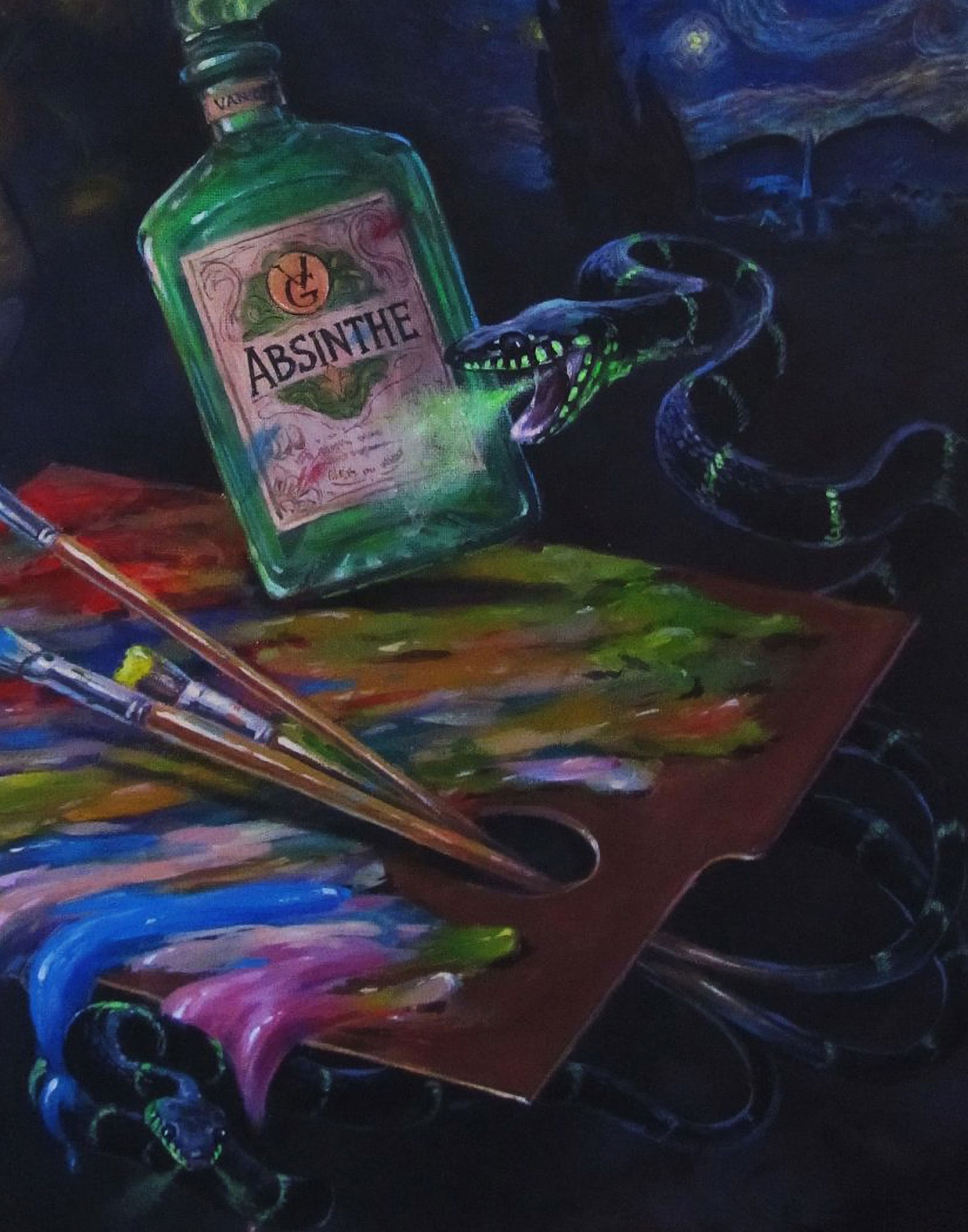 Acrylic painting Worlds of Vincent Alexander Guzev - 5