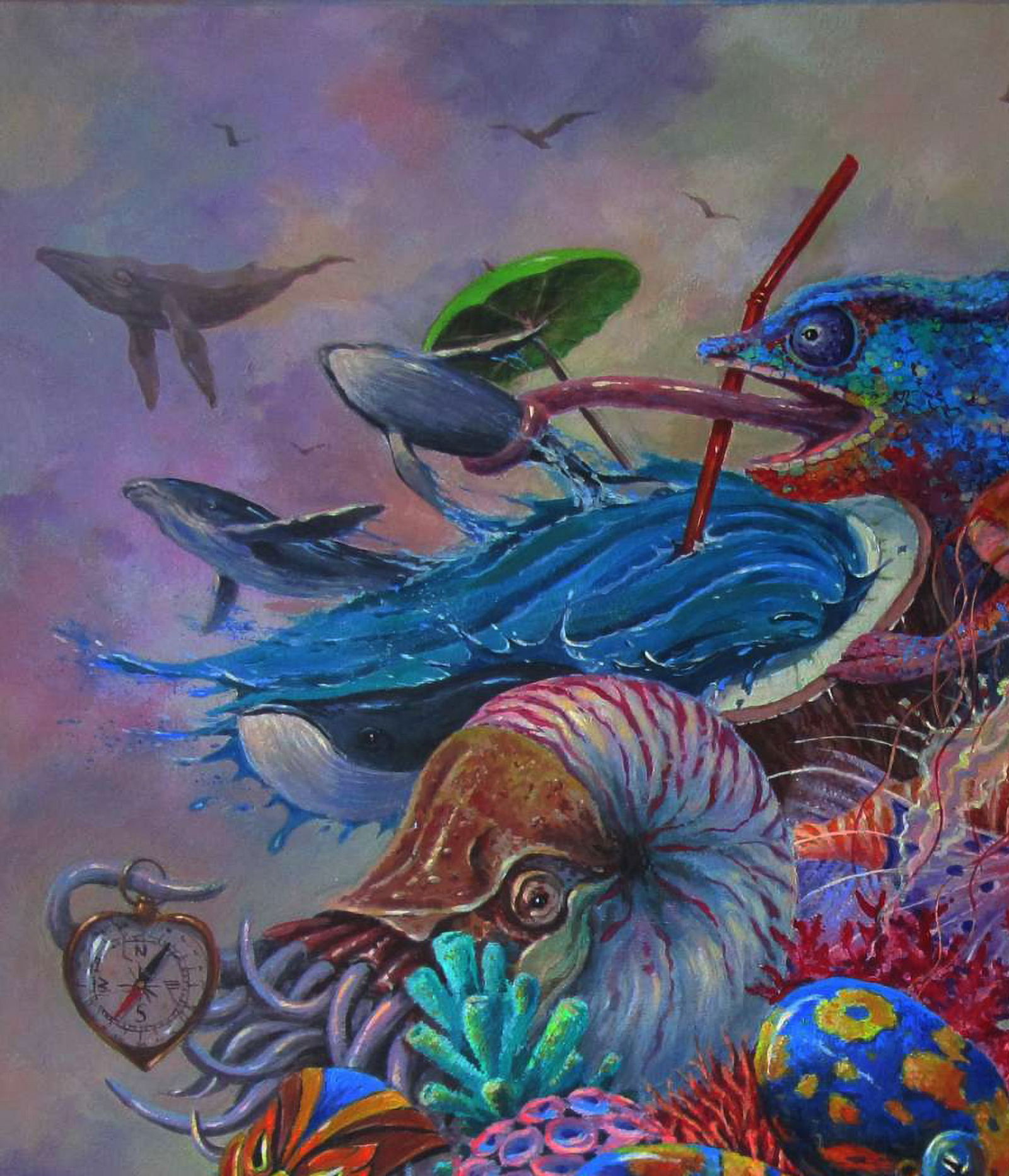 Acrylic painting Colourful Oceania Alexander Guzev - 2