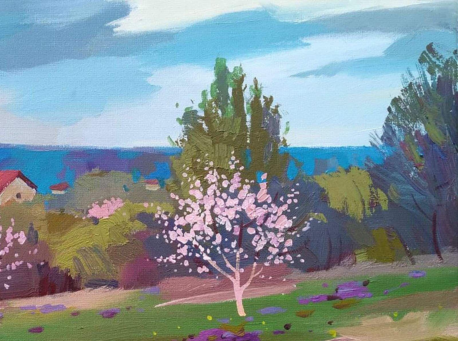 Acrylic painting The smell of spring Serhii Kachyn - 3