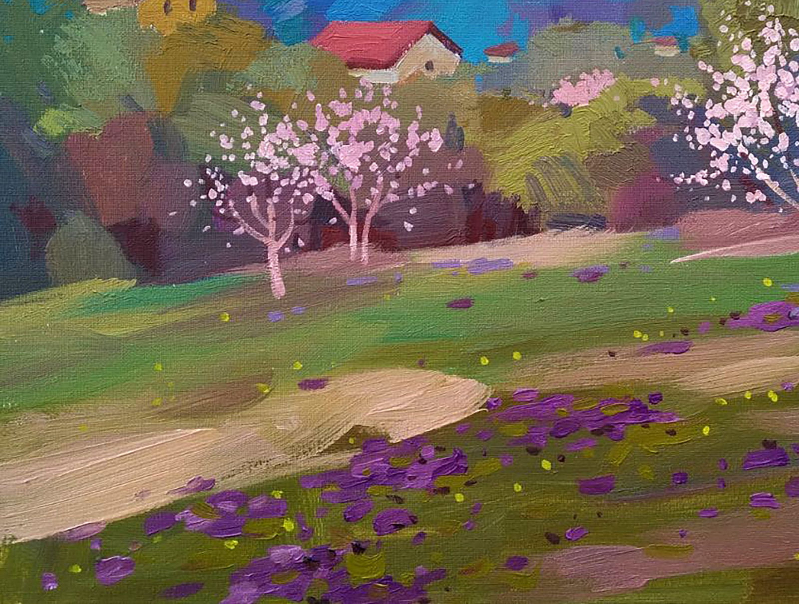 Acrylic painting The smell of spring Serhii Kachyn - 4