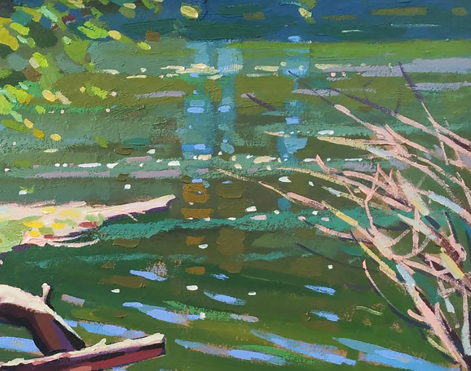 Acrylic painting Spring sunny day Serhii Kachyn - 3