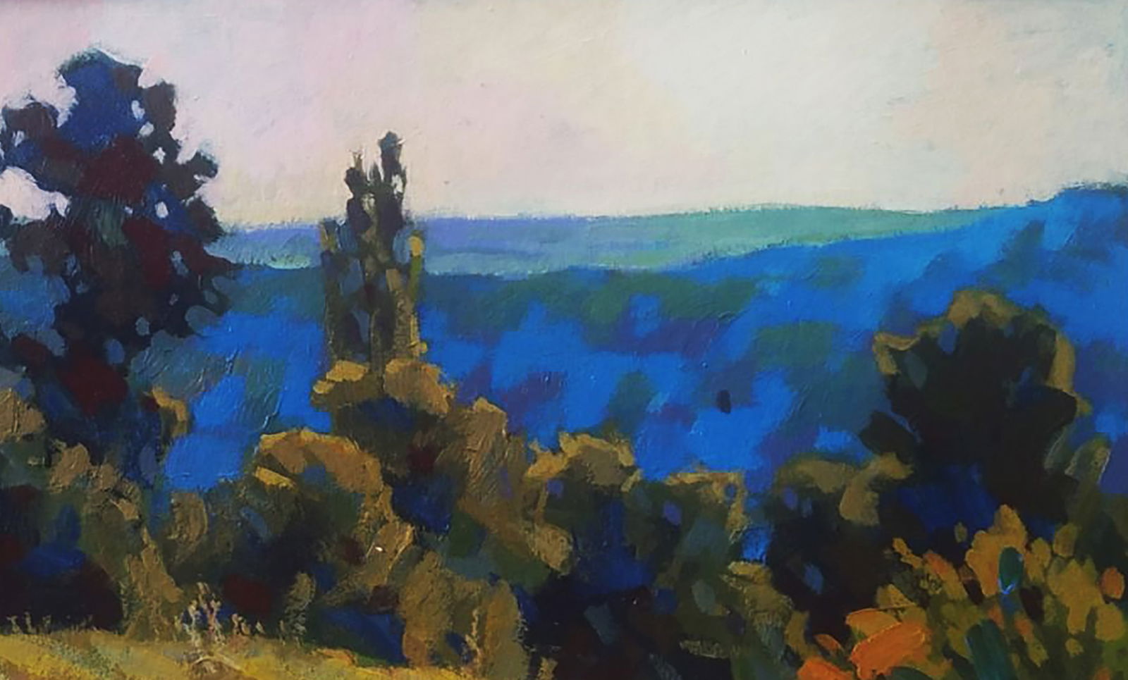 Acrylic painting It's getting dark Serhii Kachyn - 3