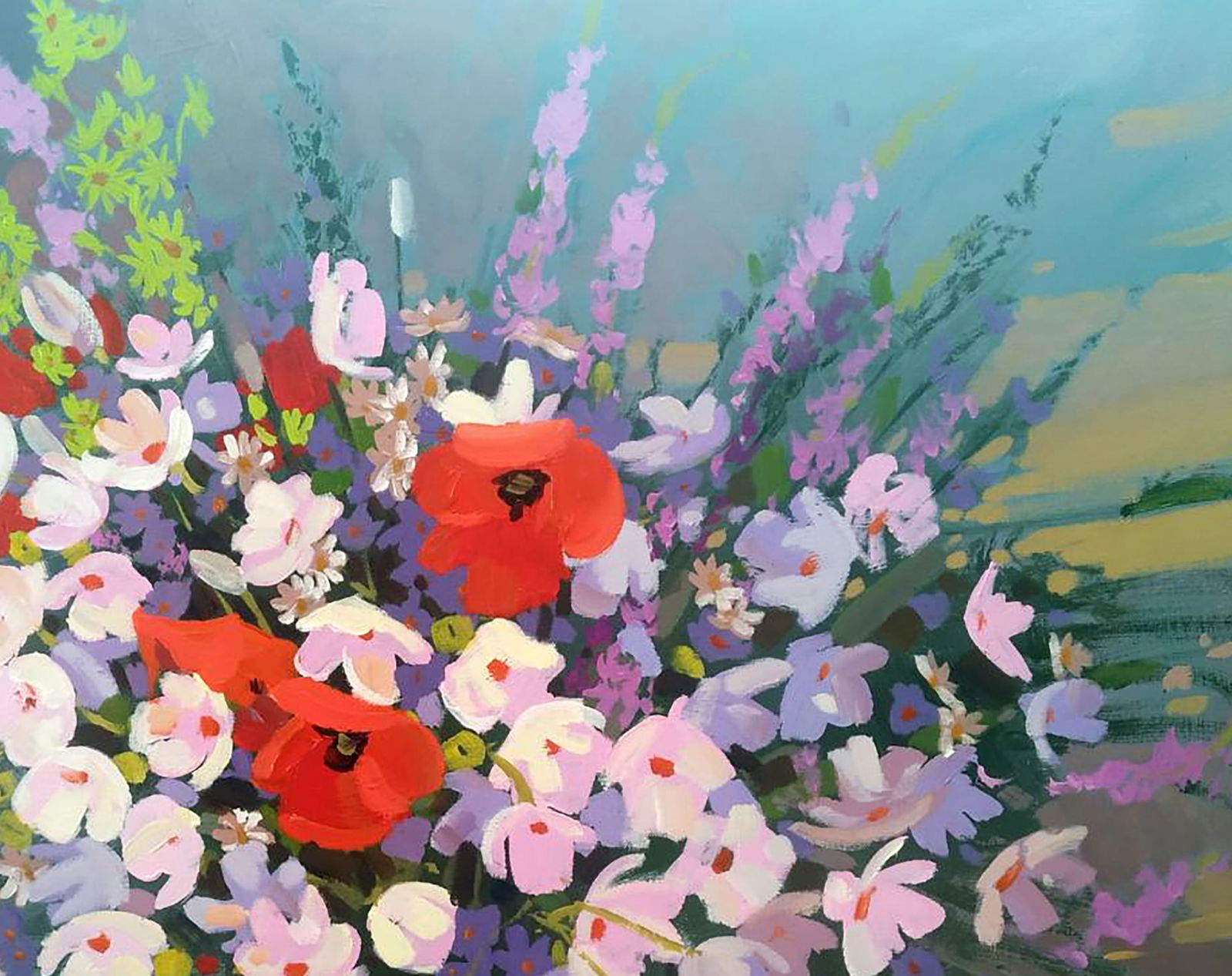 Acrylic painting Summer bouquet Serhii Kachyn - 3