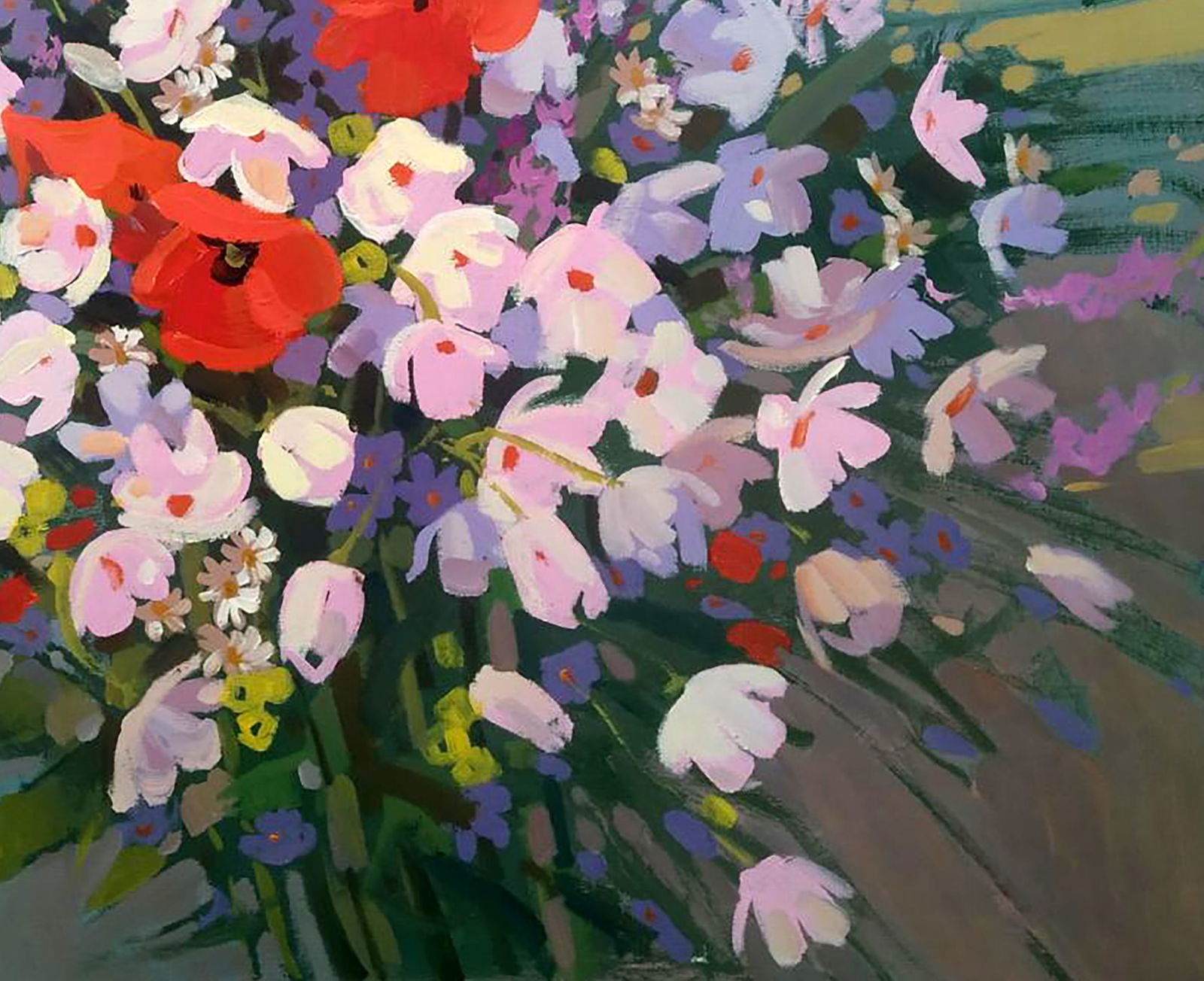 Acrylic painting Summer bouquet Serhii Kachyn - 5