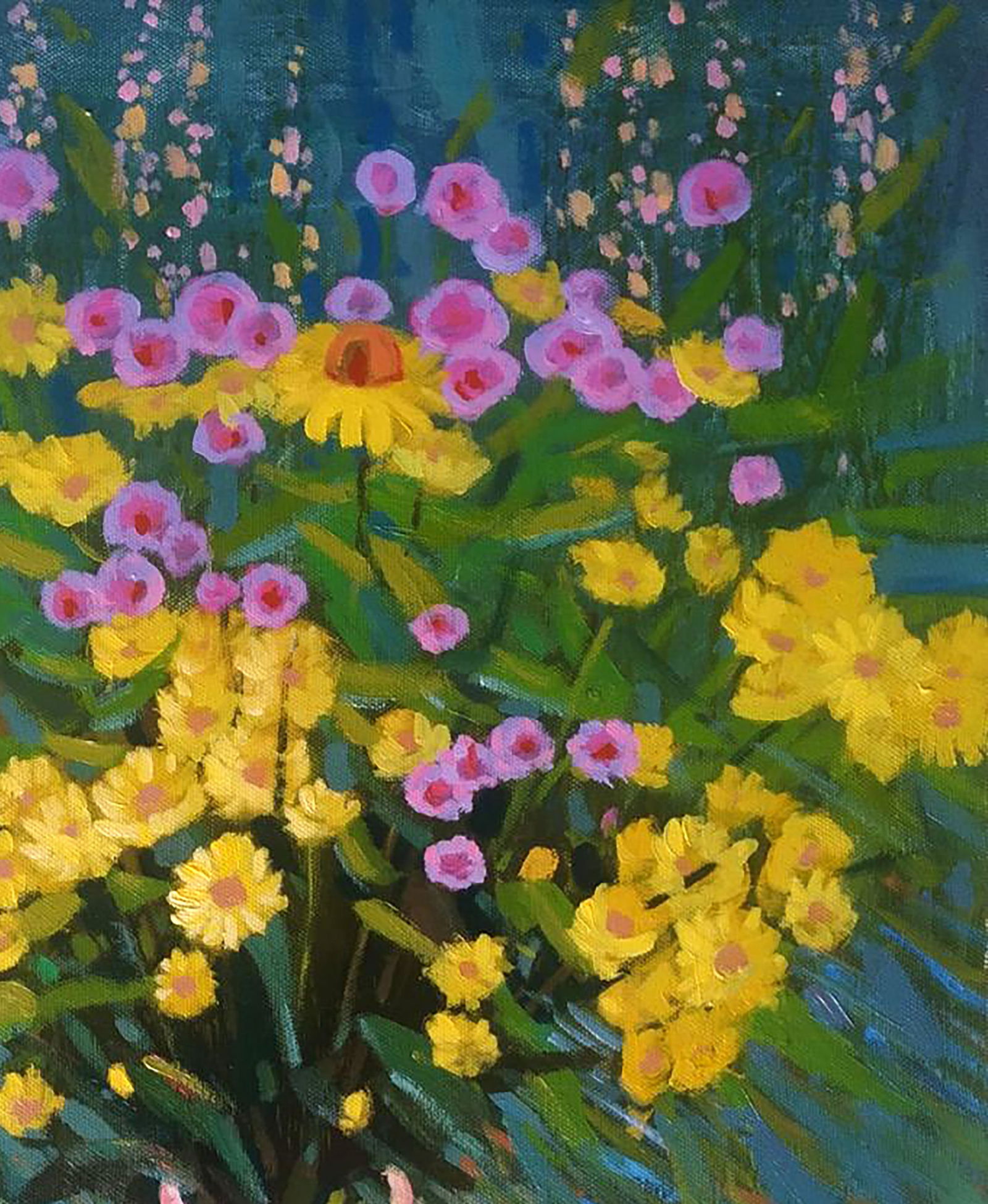 Acrylic painting Summer daisies Serhii Kachyn - 3