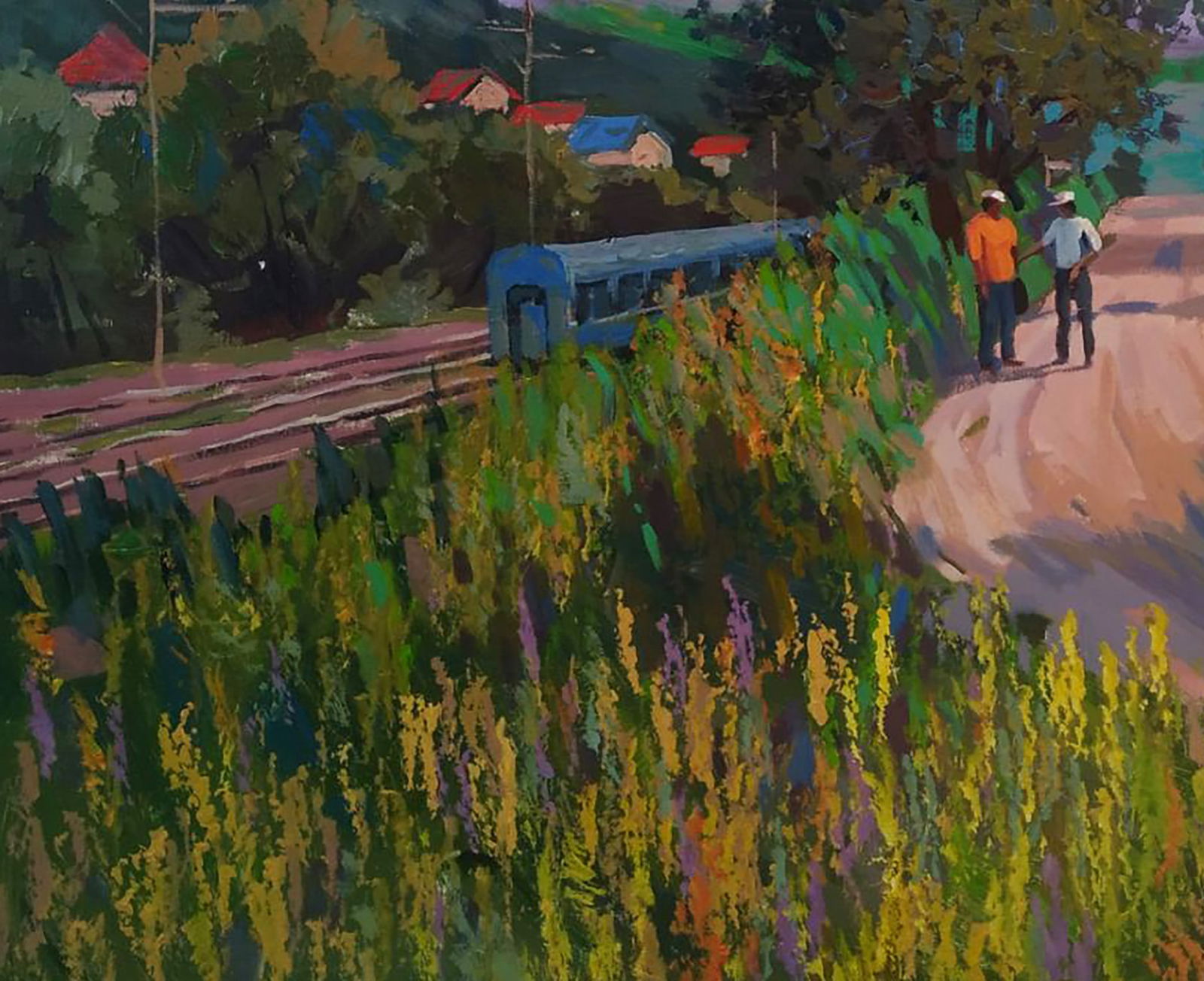 Acrylic painting Summer in the mountains Serhii Kachyn - 4