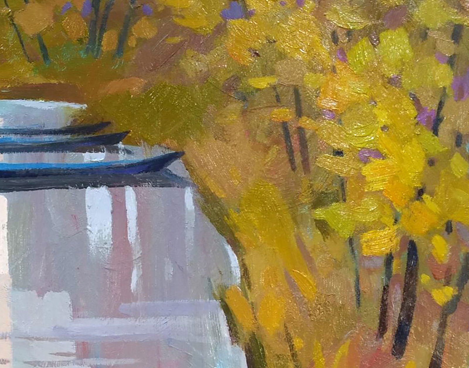 Acrylic painting Boats on the shore Serhii Kachyn - 3