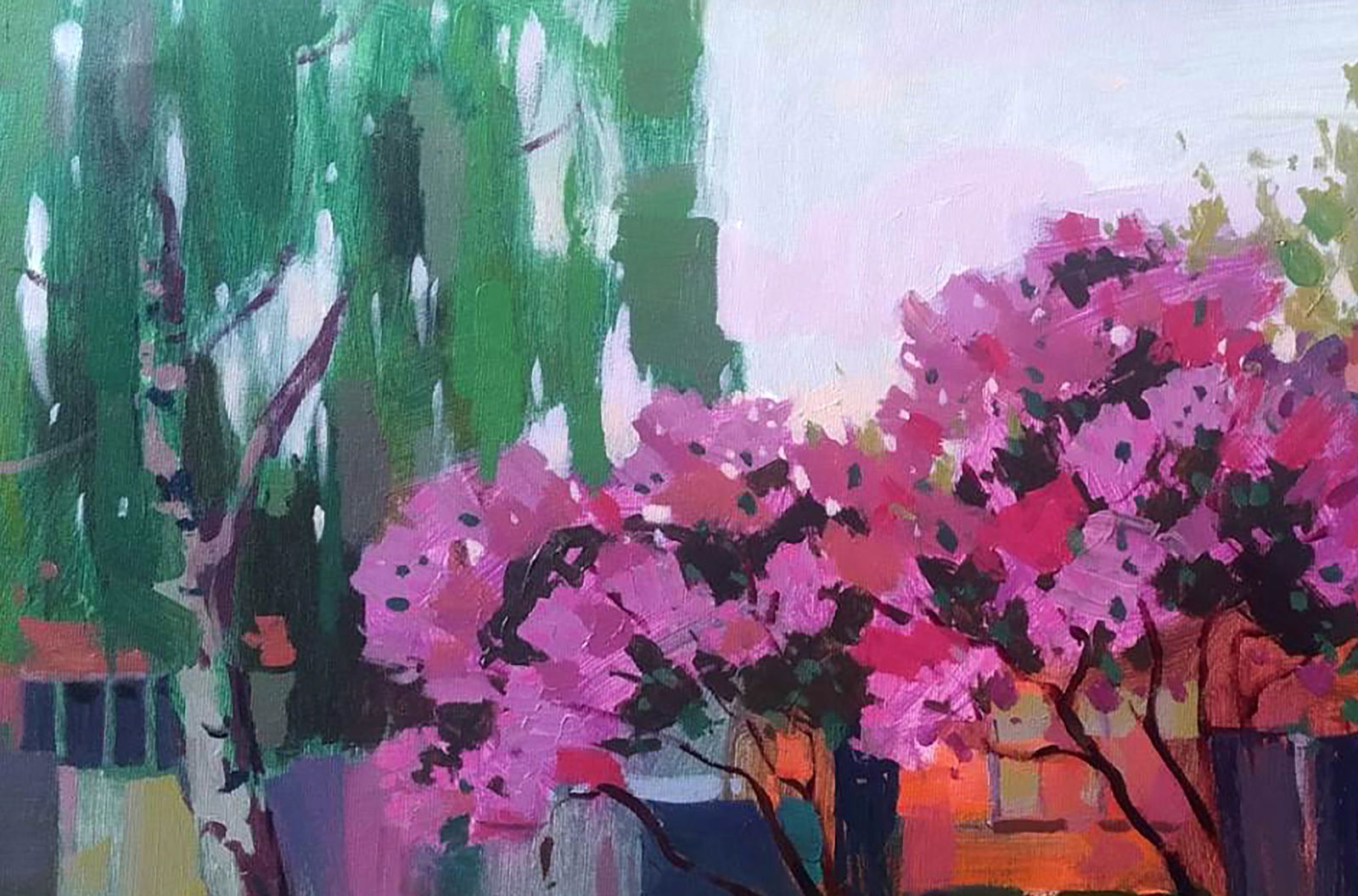 Acrylic painting May day Serhii Kachyn - 2