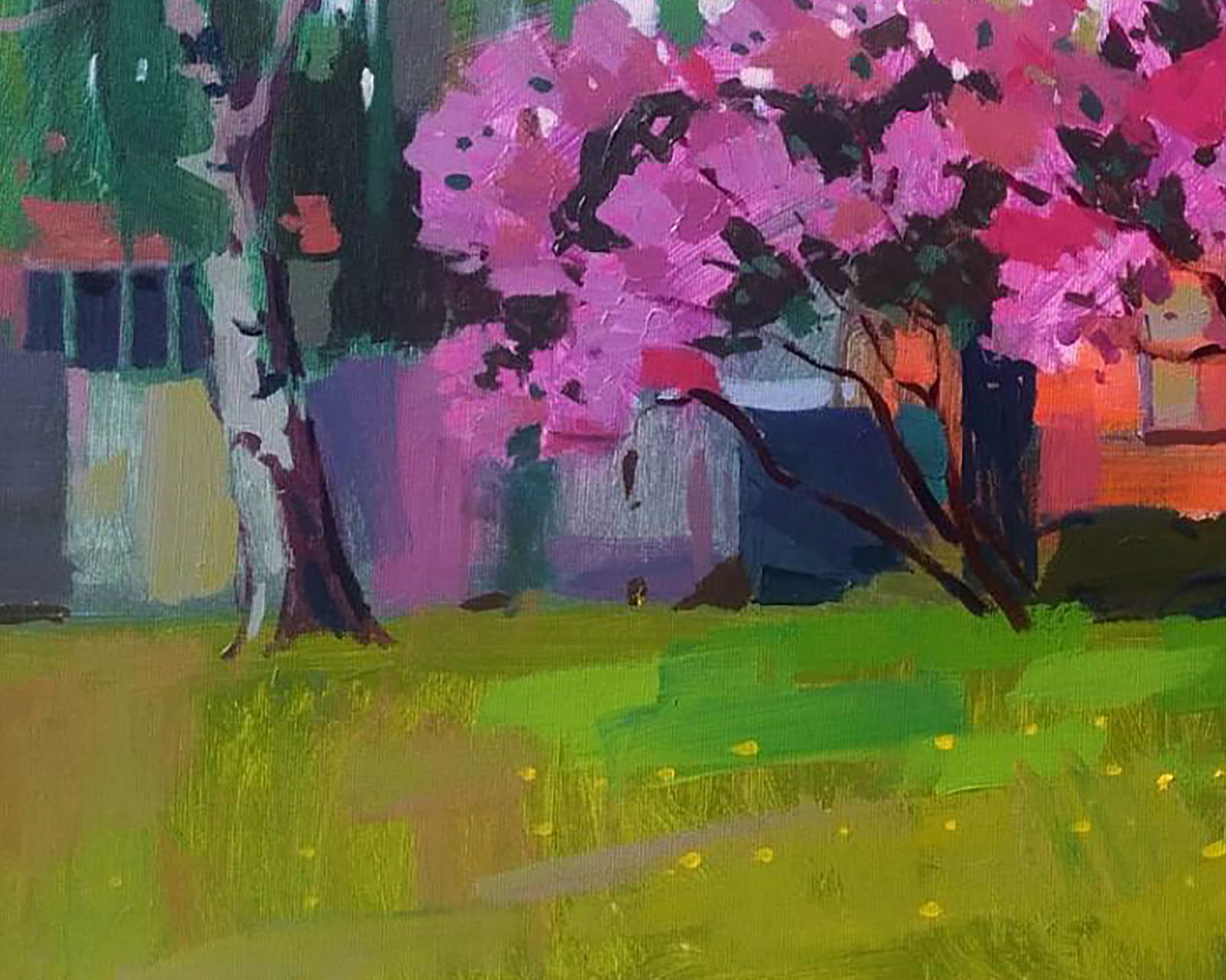 Acrylic painting May day Serhii Kachyn - 4