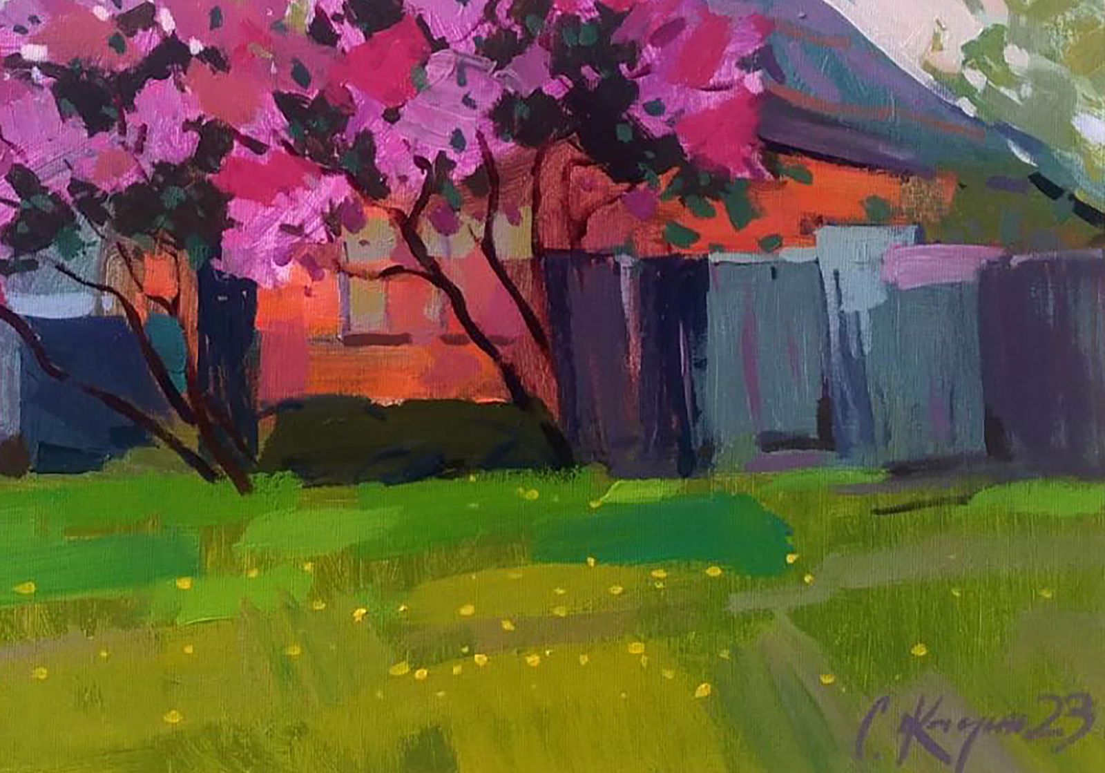 Acrylic painting May day Serhii Kachyn - 5