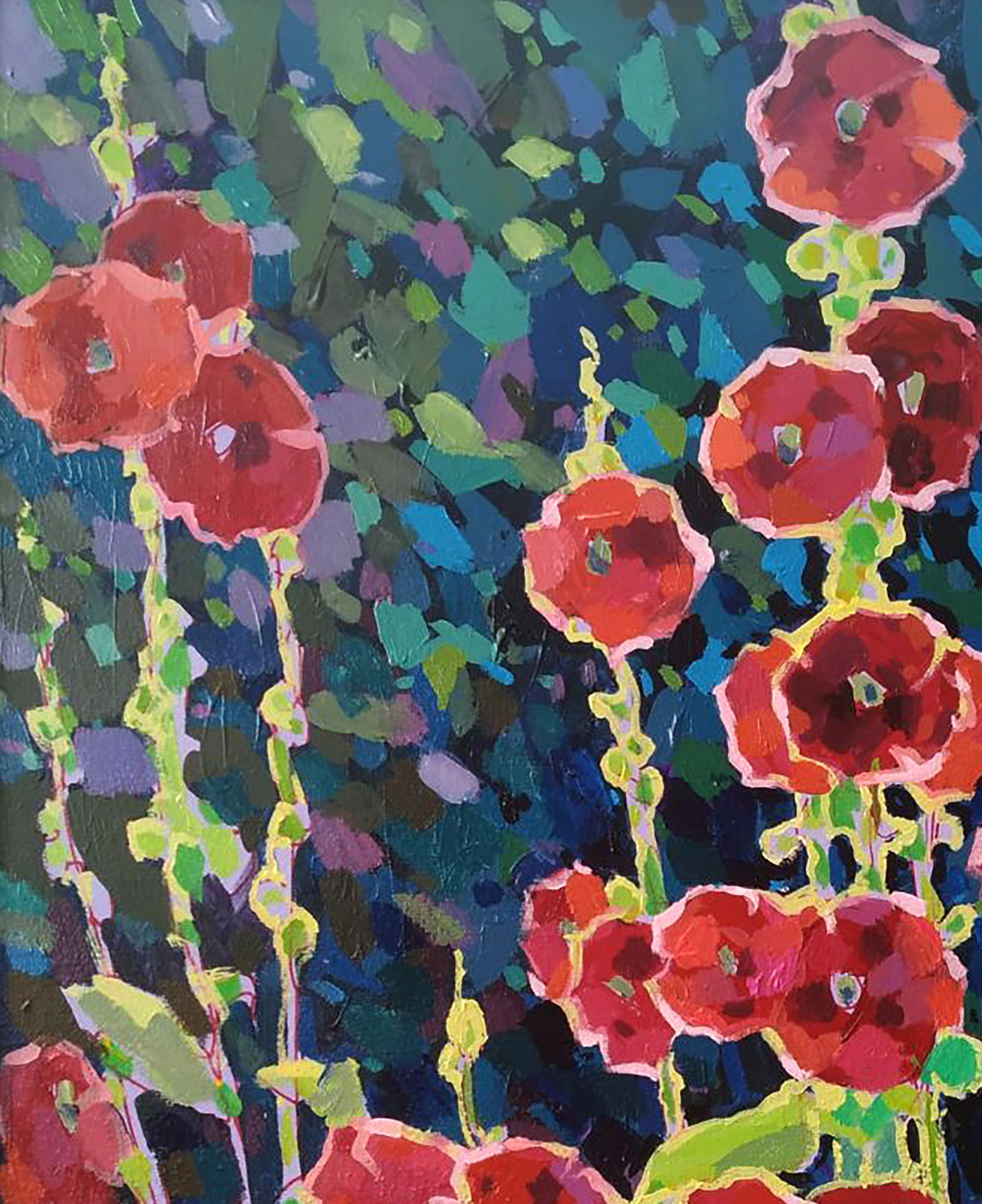 Acrylic painting Mallows Serhii Kachyn - 2