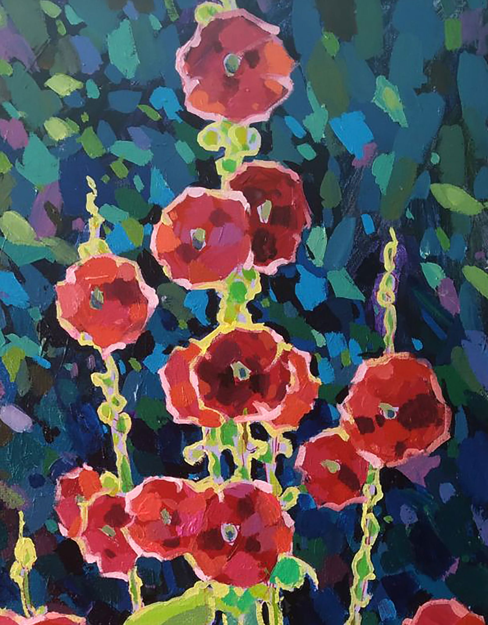 Acrylic painting Mallows Serhii Kachyn - 3