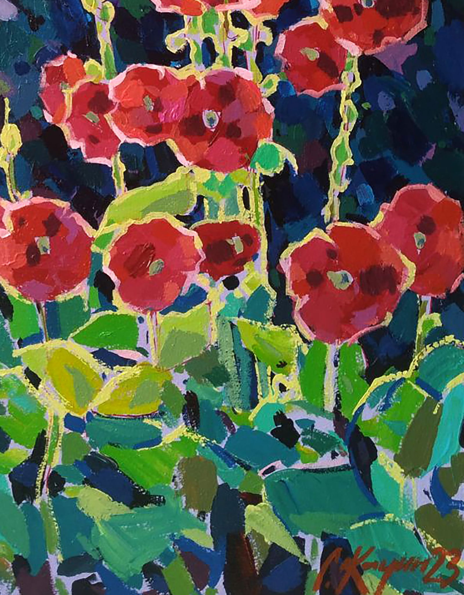 Acrylic painting Mallows Serhii Kachyn - 5