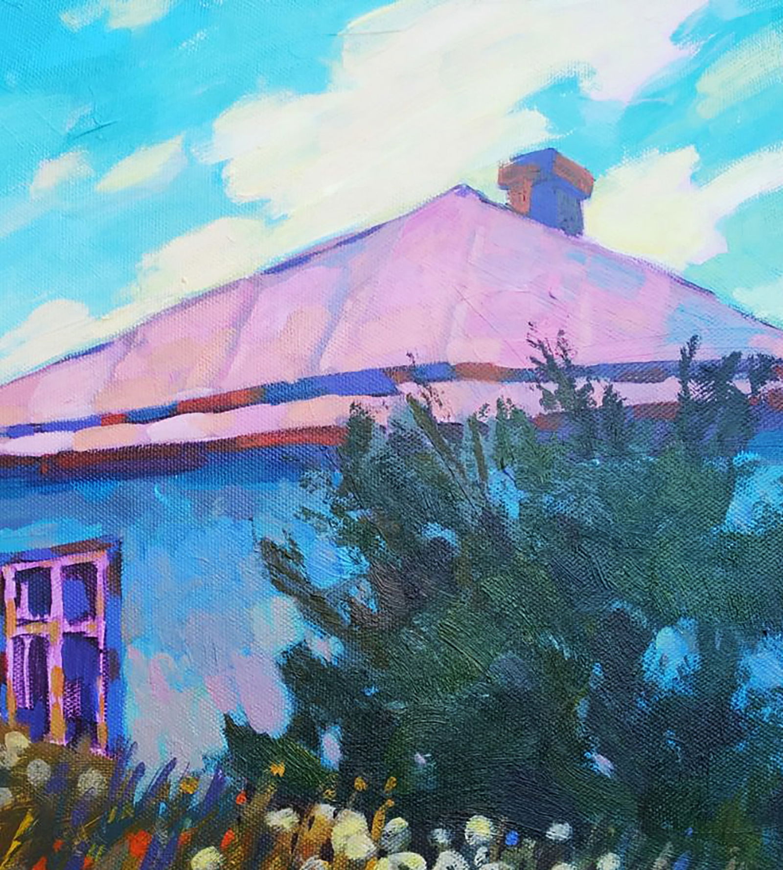 Acrylic painting Dandelions Serhii Kachyn - 3