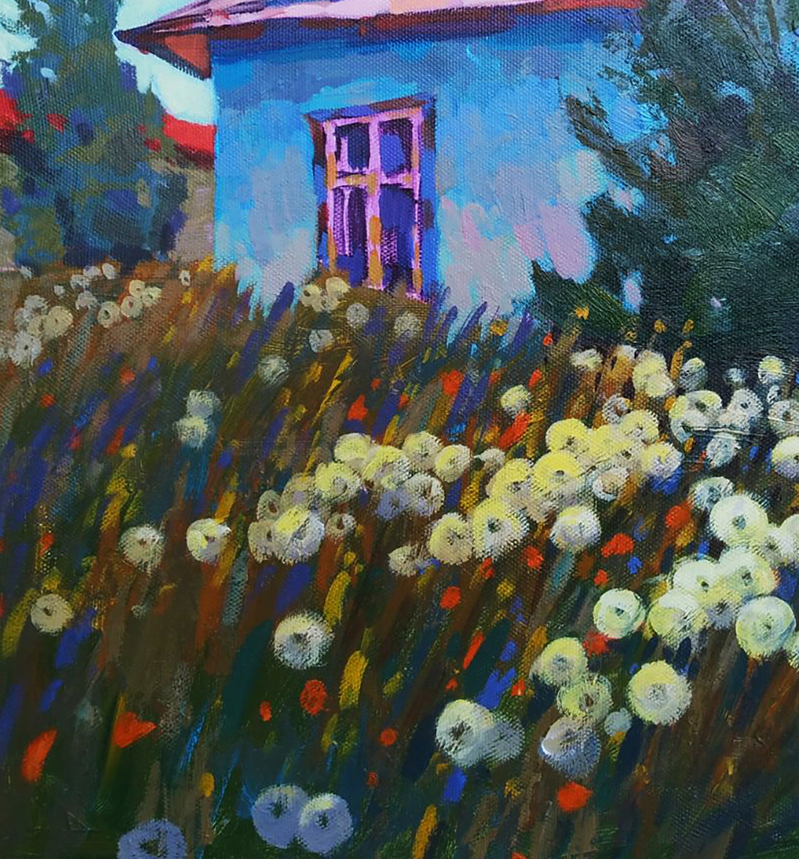 Acrylic painting Dandelions Serhii Kachyn - 4