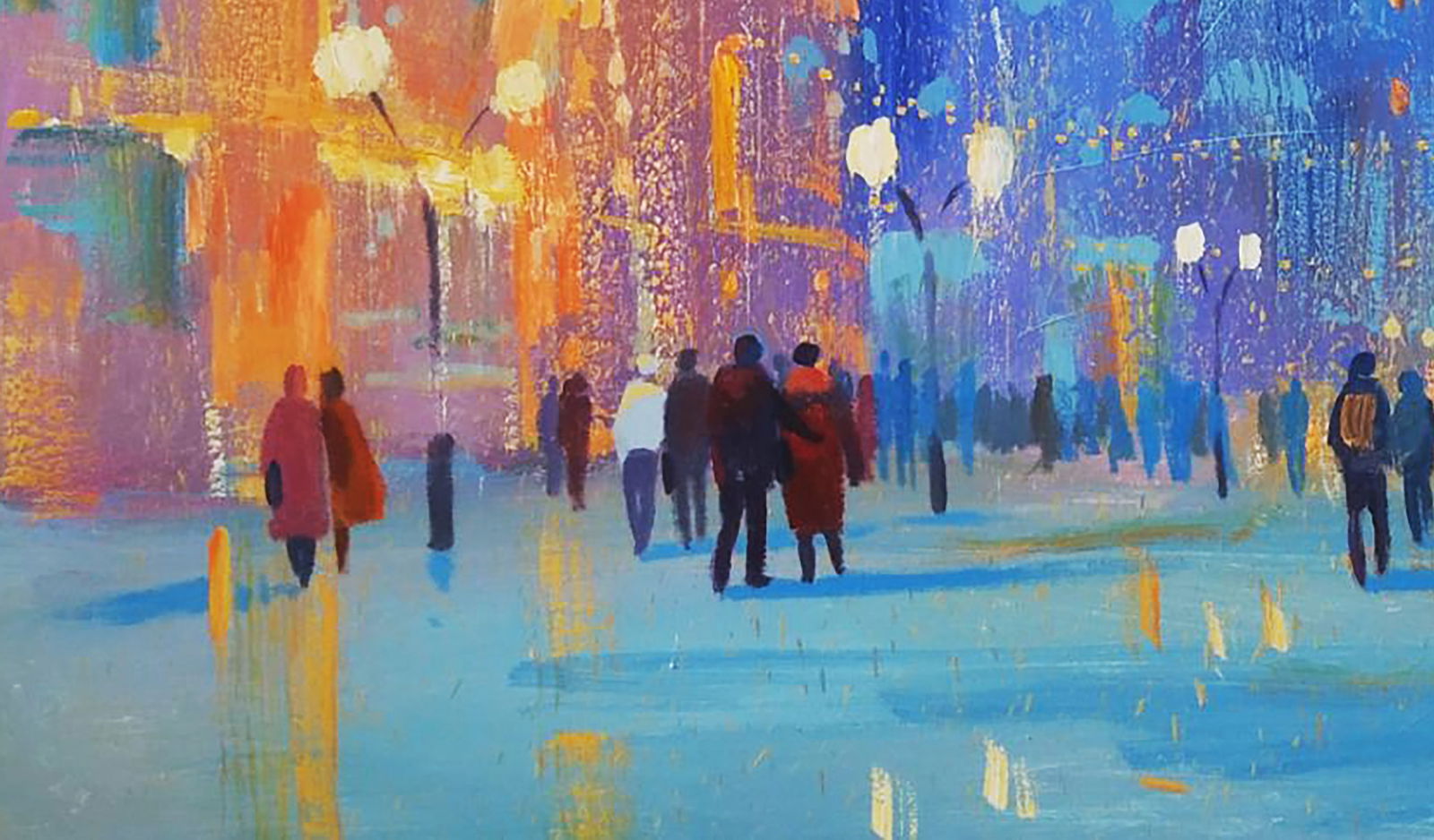 Acrylic painting Before Christmas Serhii Kachyn - 4