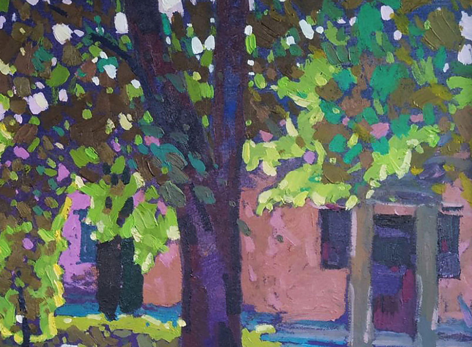 Acrylic painting Afternoon in the city Serhii Kachyn - 3