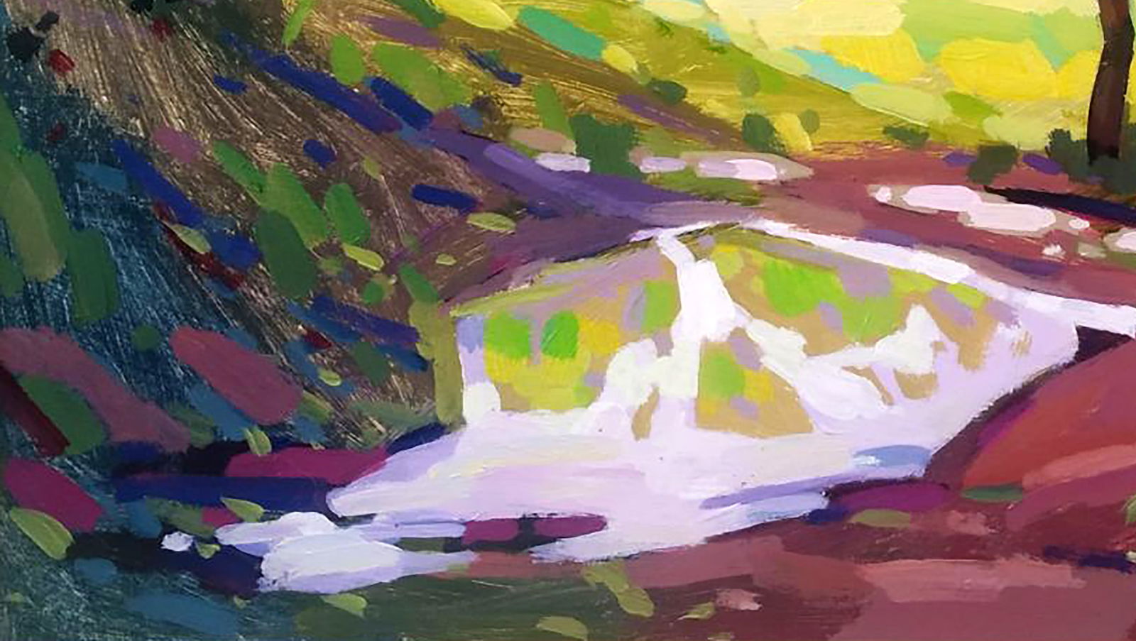 Acrylic painting After the rain Serhii Kachyn - 4