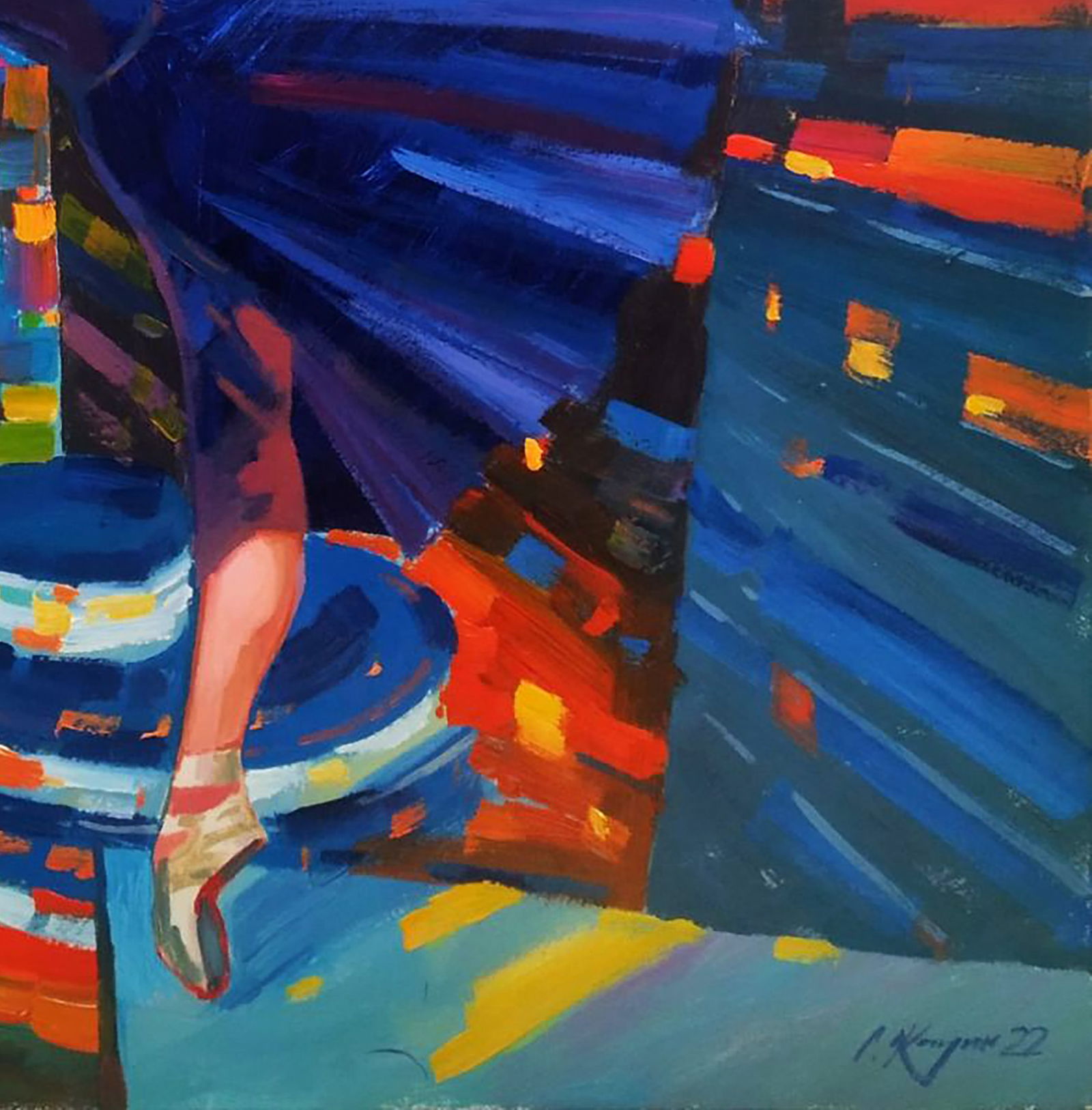 Acrylic painting Equilibrium Serhii Kachyn - 5