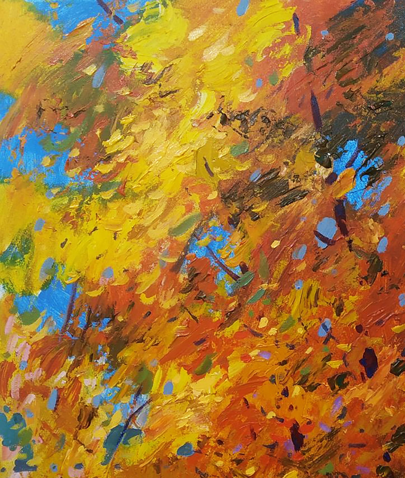 Acrylic painting Sunny autumn Serhii Kachyn - 2