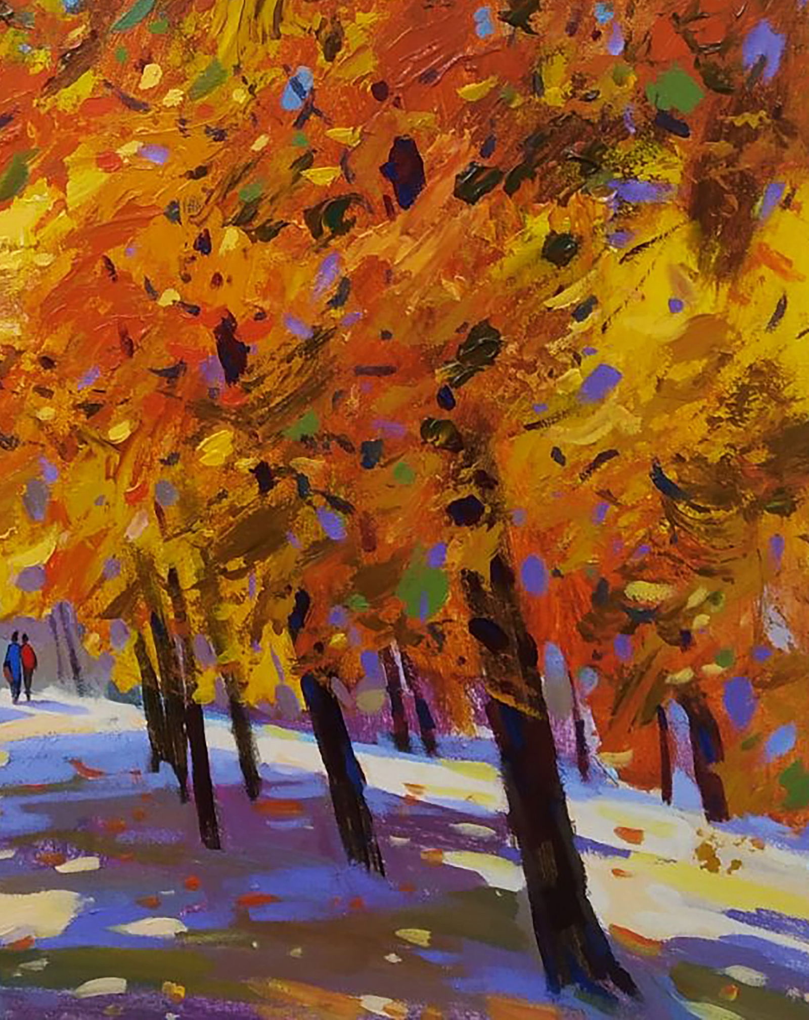 Acrylic painting Sunny autumn Serhii Kachyn - 5