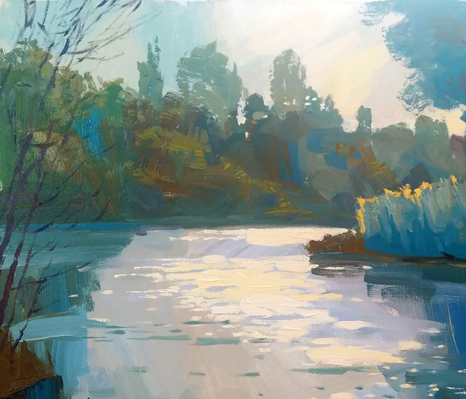 Acrylic painting Sunny day Serhii Kachyn - 2