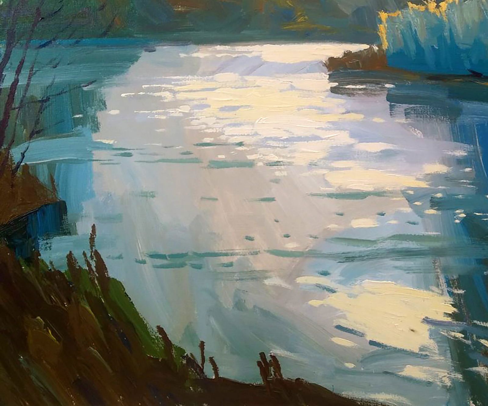 Acrylic painting Sunny day Serhii Kachyn - 4