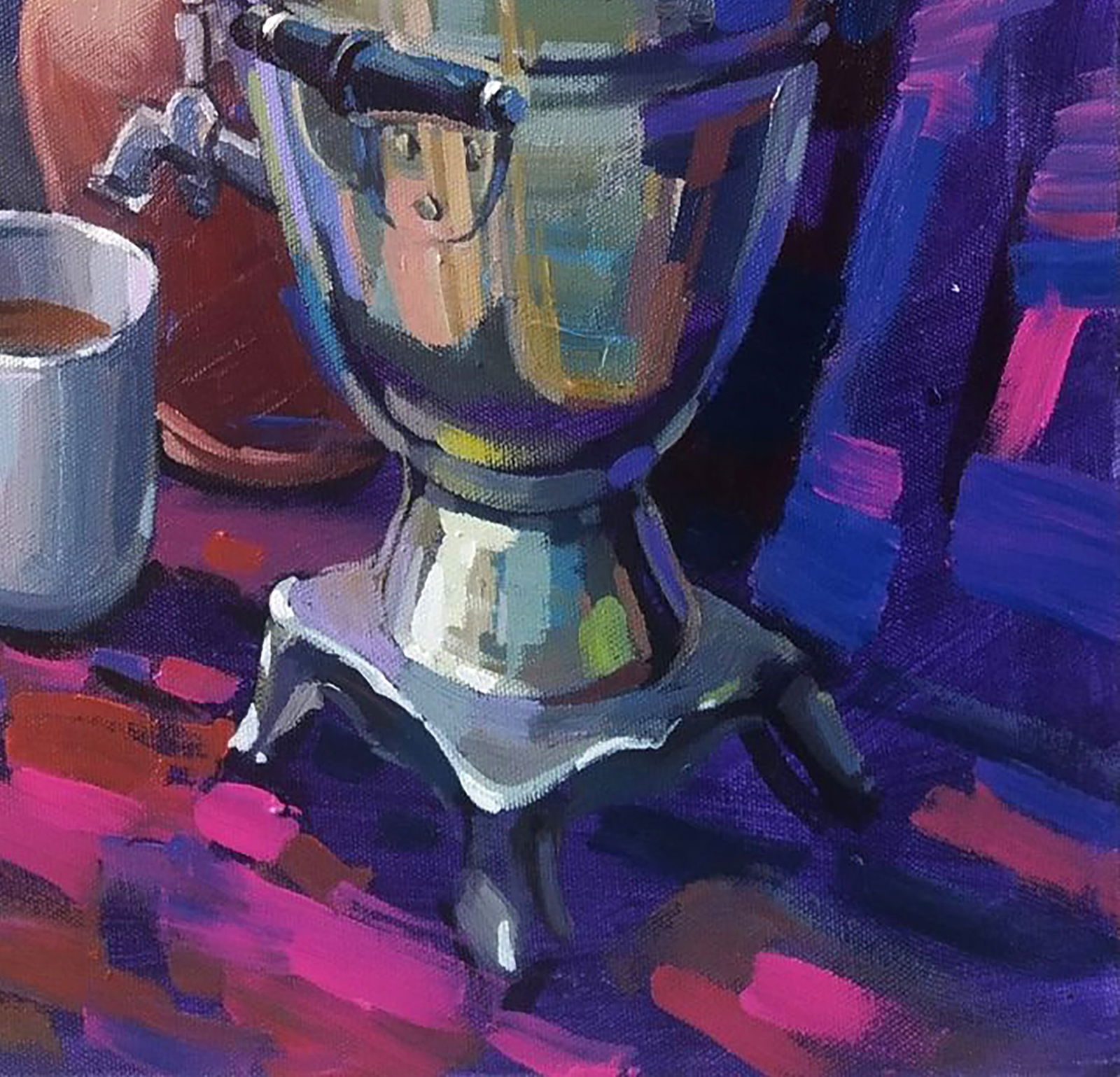 Acrylic painting Flower tea Serhii Kachyn - 5