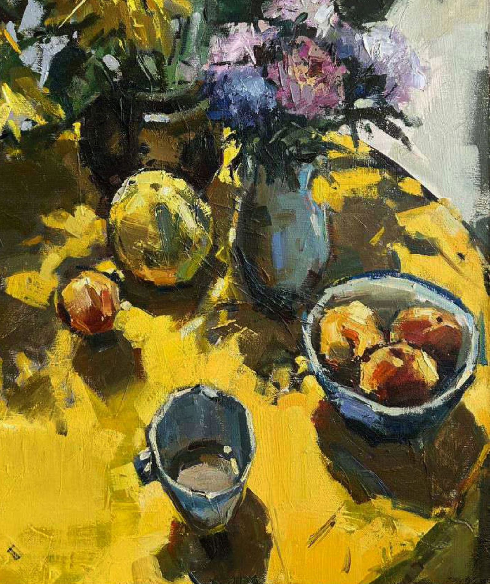 Oil painting Yellow still life Igor Lysytsya - 5