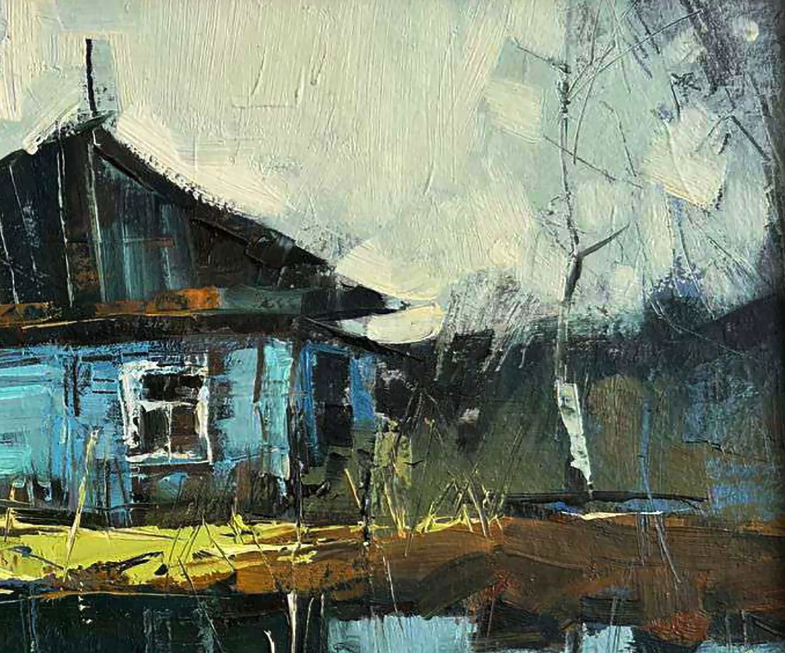 Oil painting House on the swamp Igor Lysytsya - 6