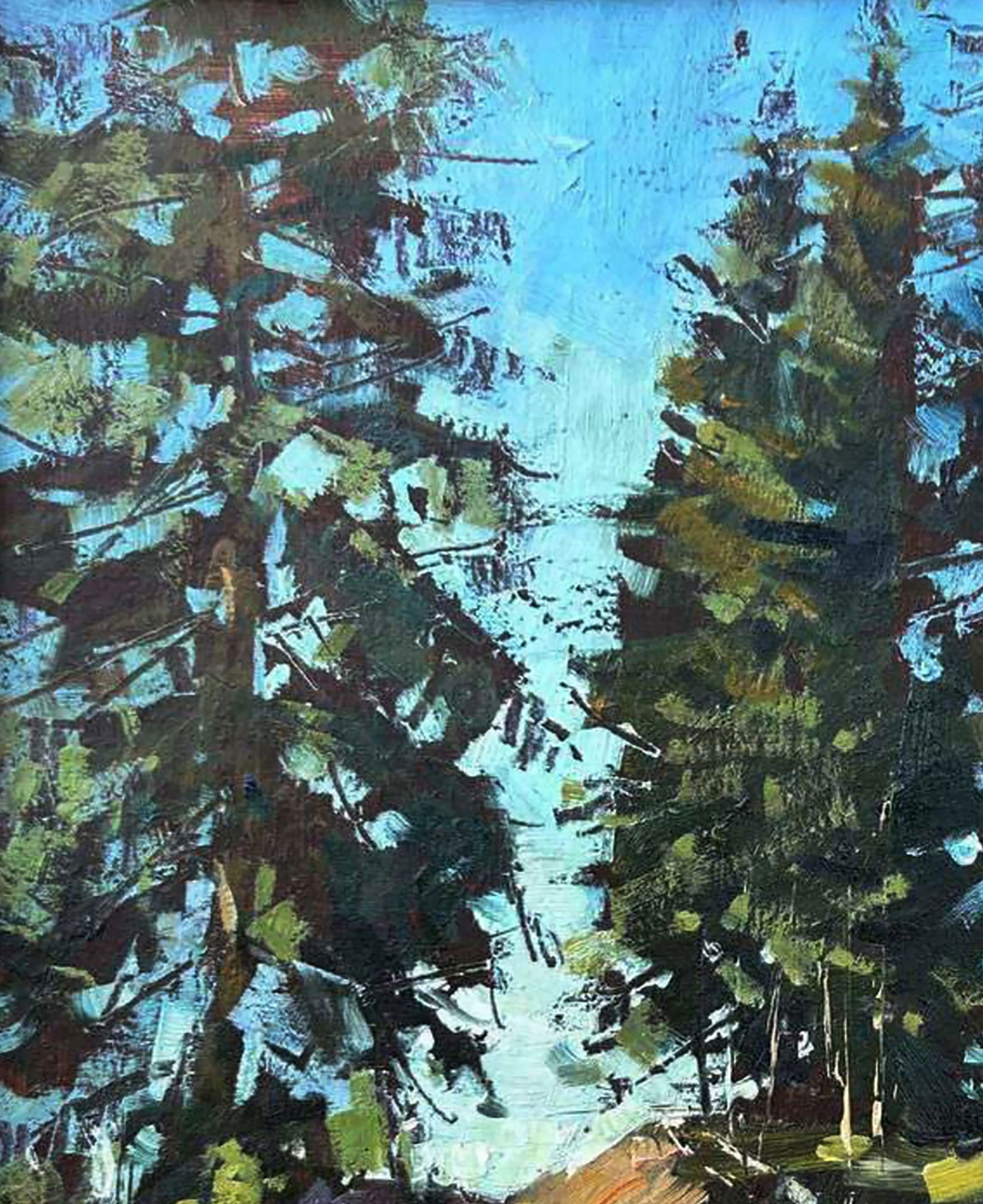 Oil painting On a walk in the forest Igor Lysytsya - 5