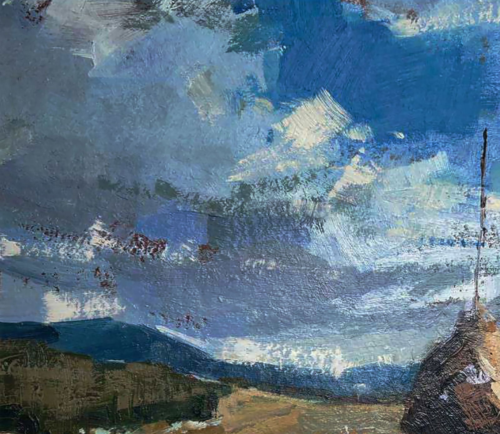 Oil painting First mountain snow Igor Lysytsya - 5