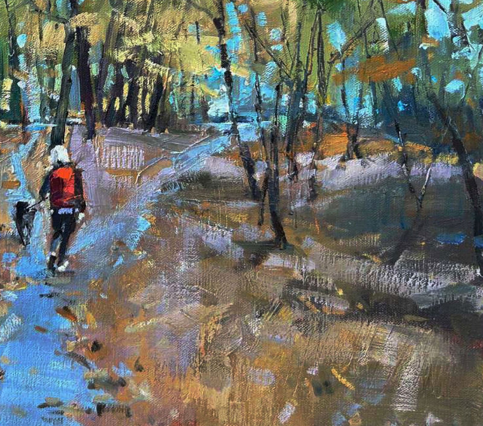 Oil painting Walk in the park Igor Lysytsya - 2
