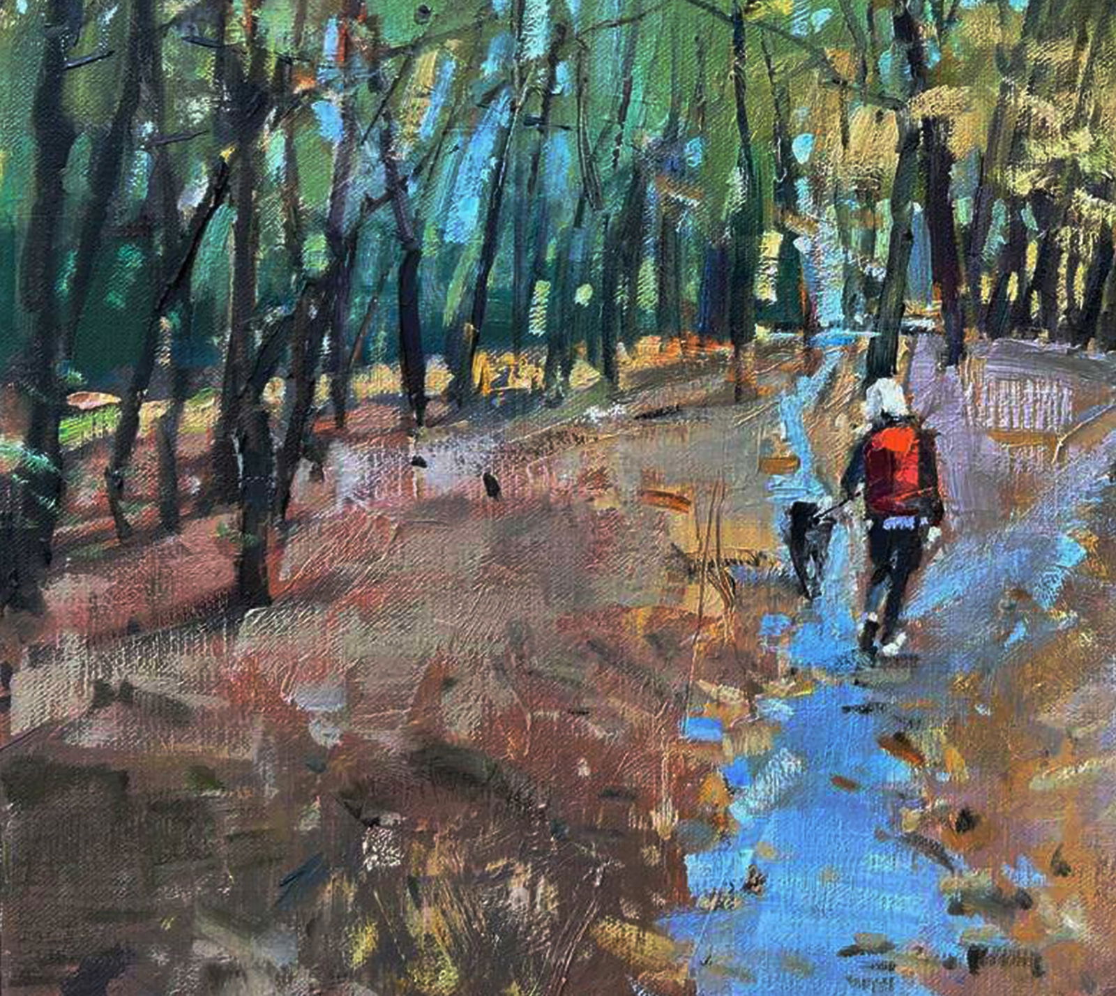 Oil painting Walk in the park Igor Lysytsya - 3